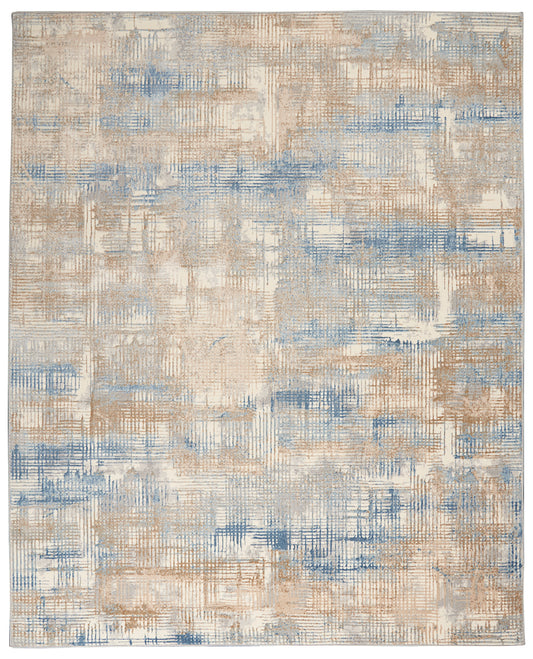 Calvin Klein CK950 Rush 9' x 12' Blue Beige Modern Indoor Rug