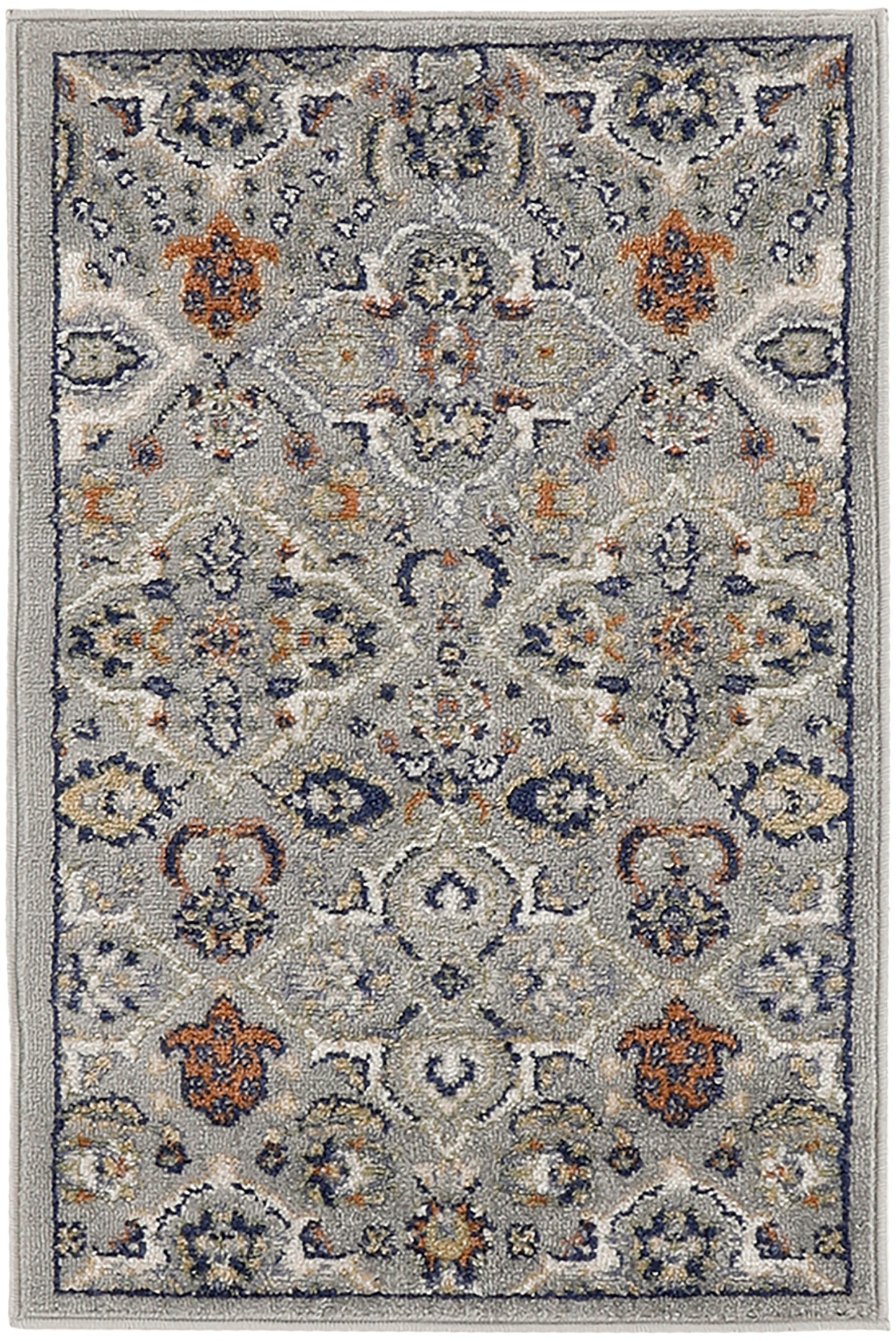 Nourison Allur 3' x 5' Grey Bohemian Indoor Rug