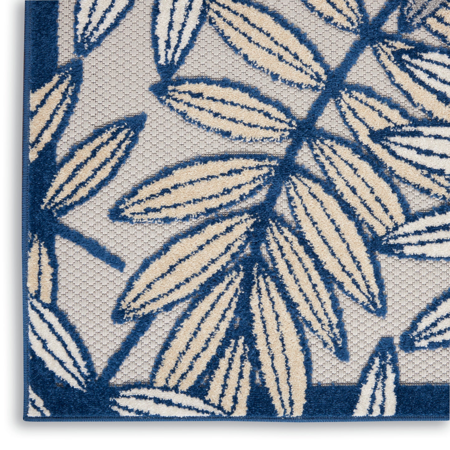 Nourison Aloha 7' x 10' Ivory/Navy Tropical Rug