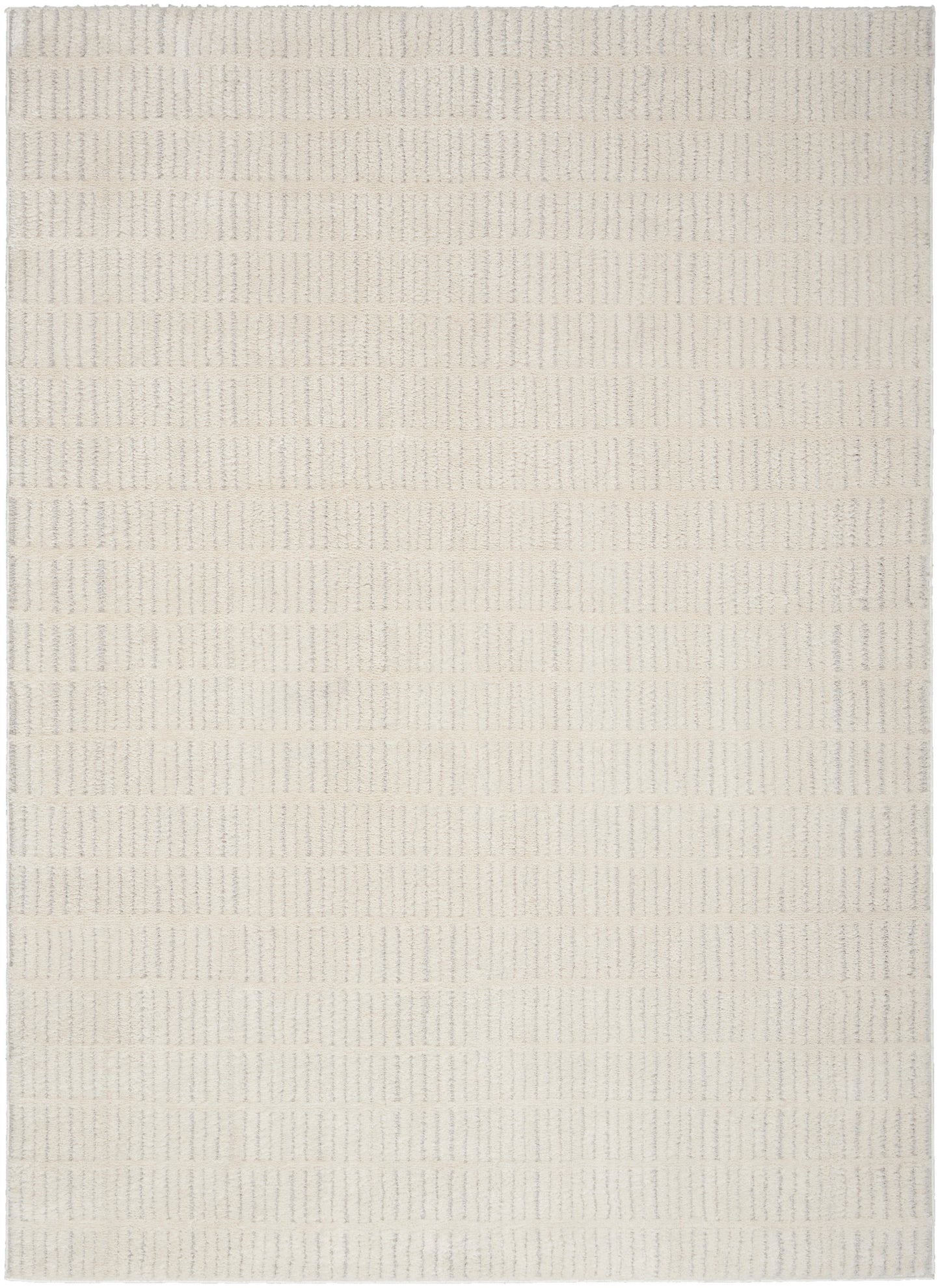 Nourison Modern Comfort 6'7" x 9' Ivory Grey Scandinavian Indoor Rug