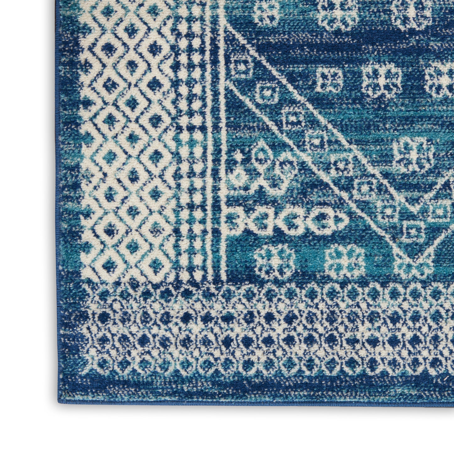 Nourison Passion 2'2" x 7'6" Navy Blue Bohemian Indoor Rug