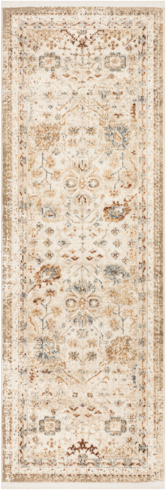 Nourison Pardis 2' x 6' Ivory Rust Vintage Indoor Rug