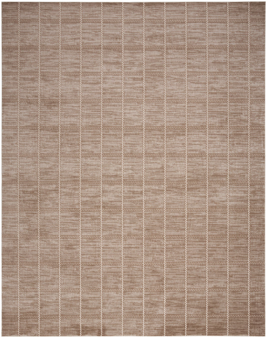 Nourison Serenity Home 5'3" x 7'3" Mocha Ivory Modern Indoor Rug