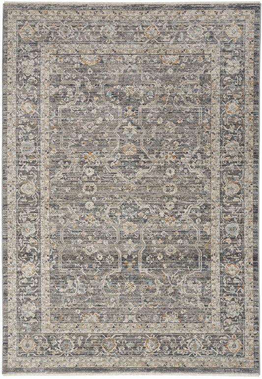 Nourison Lynx 5'3" x 7'10" Slate Multicolor Vintage Indoor Rug