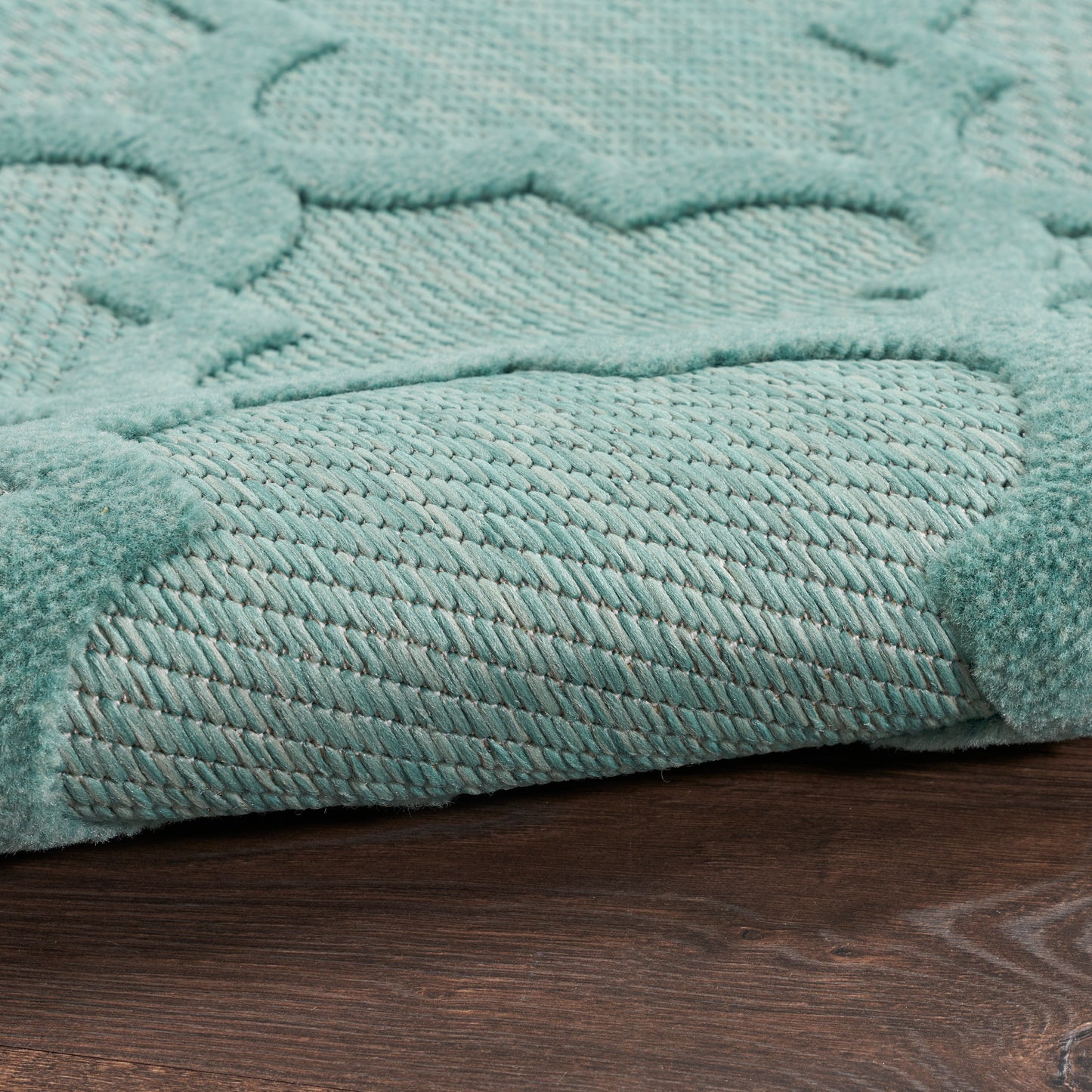 Nourison Easy Care 2' x 6' Aqua Teal Outdoor Rug