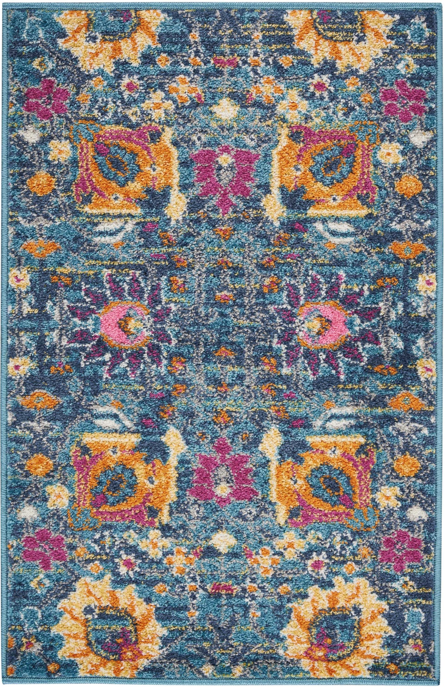 Nourison Passion 1'10" x 2'10" Denim Bohemian Indoor Rug