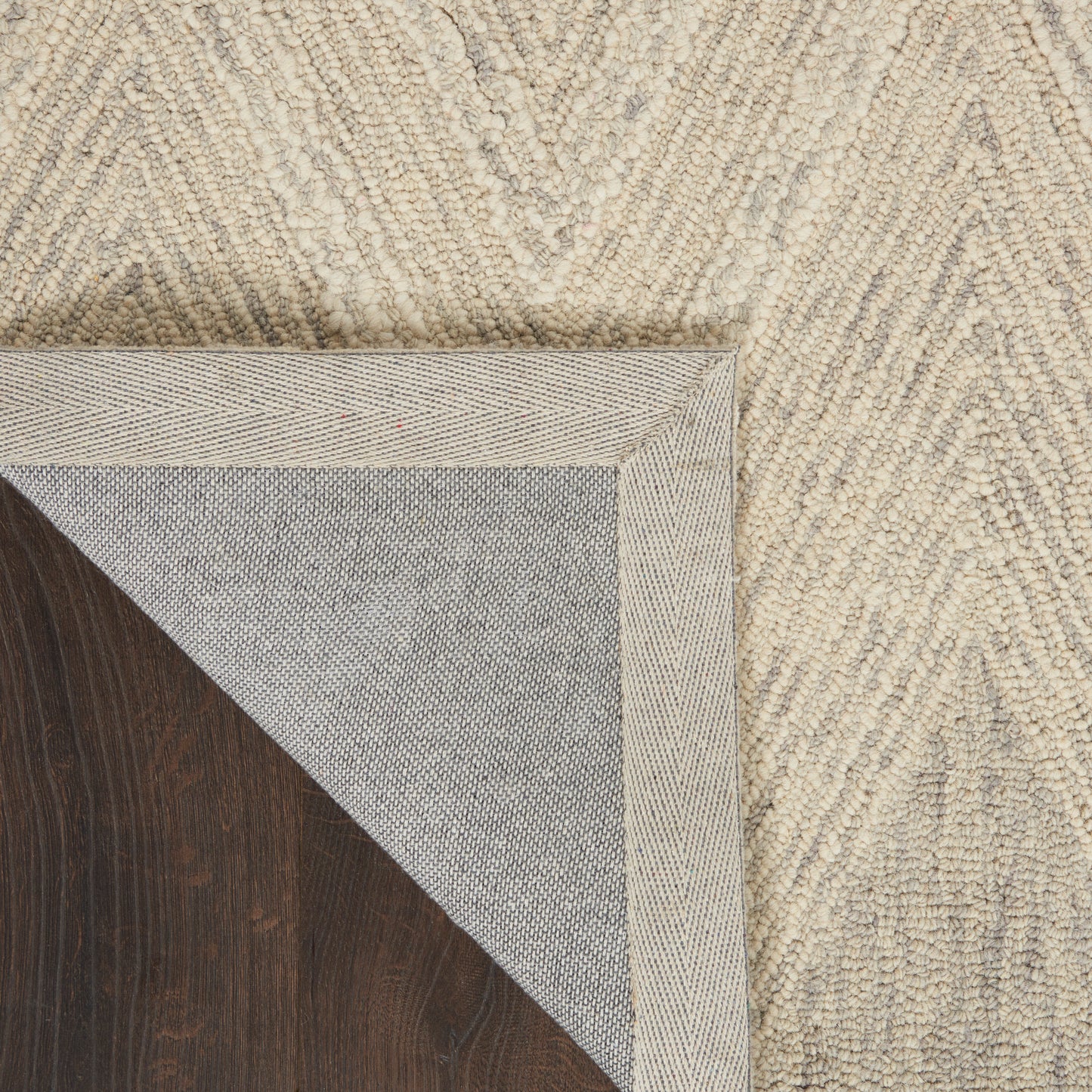 Nourison Interlock 5' x 7'6" Ivory/Grey Modern Indoor Rug