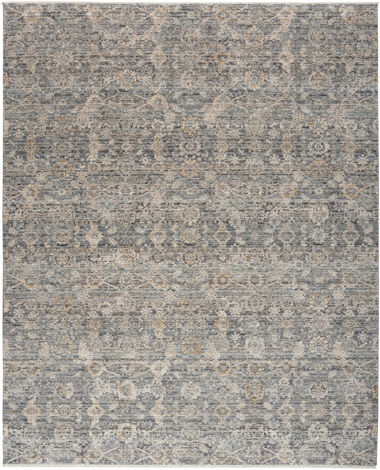 Nourison Lynx 5'3" x 7'10" Charcoal Vintage Indoor Rug