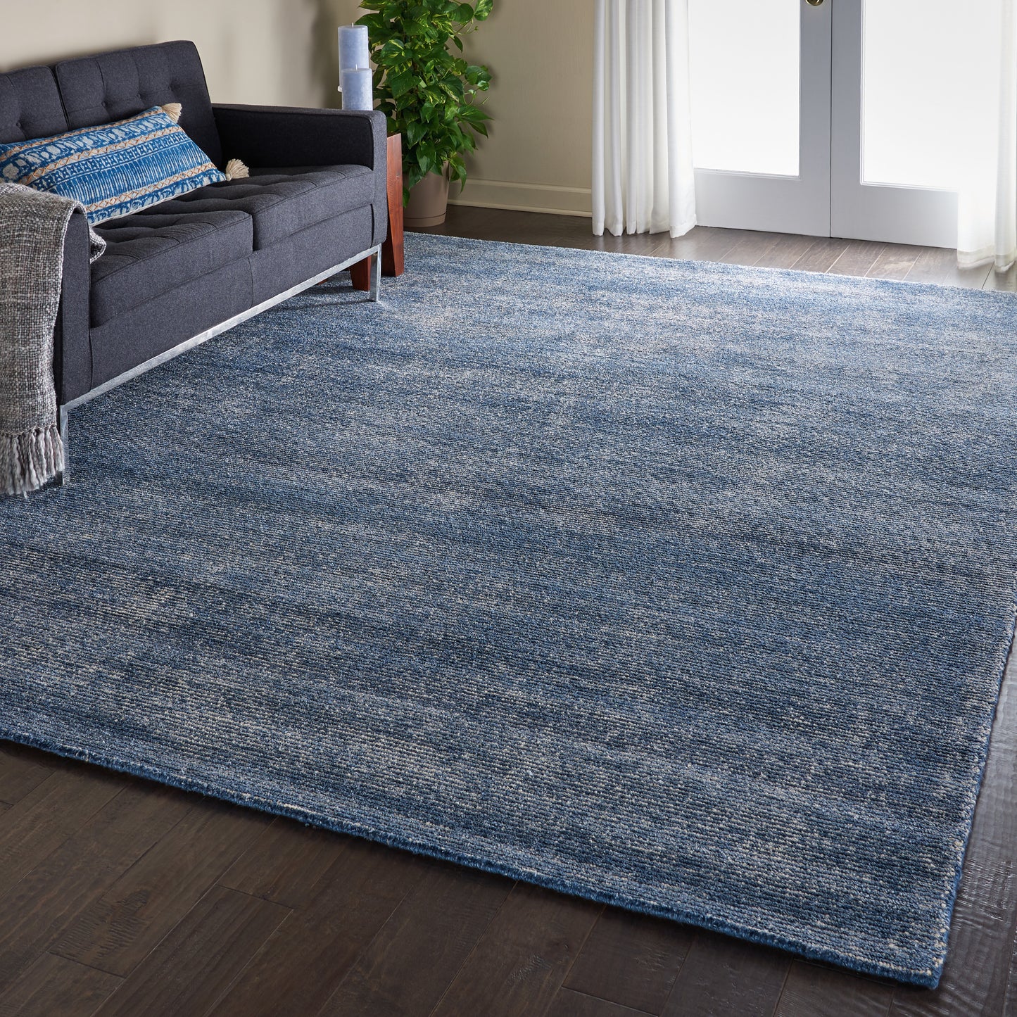 Nourison Weston 9'6" x 13' Aegean Blue Modern Indoor Rug