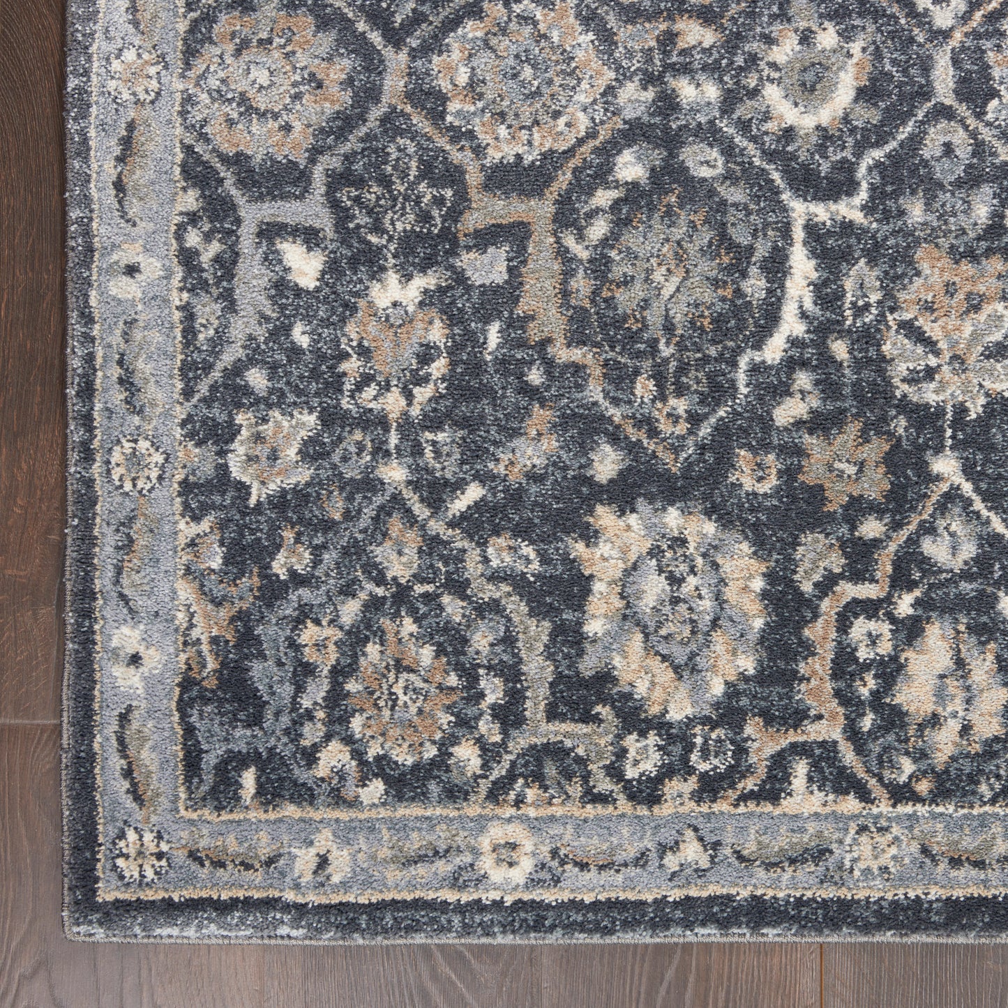 Nourison Moroccan Celebration 5'3" x 7'3" Navy Vintage Indoor Rug