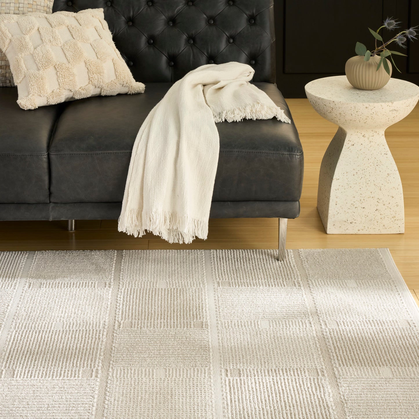 Nourison Nordic 8' x 10' Ivory Beige Modern Indoor Rug