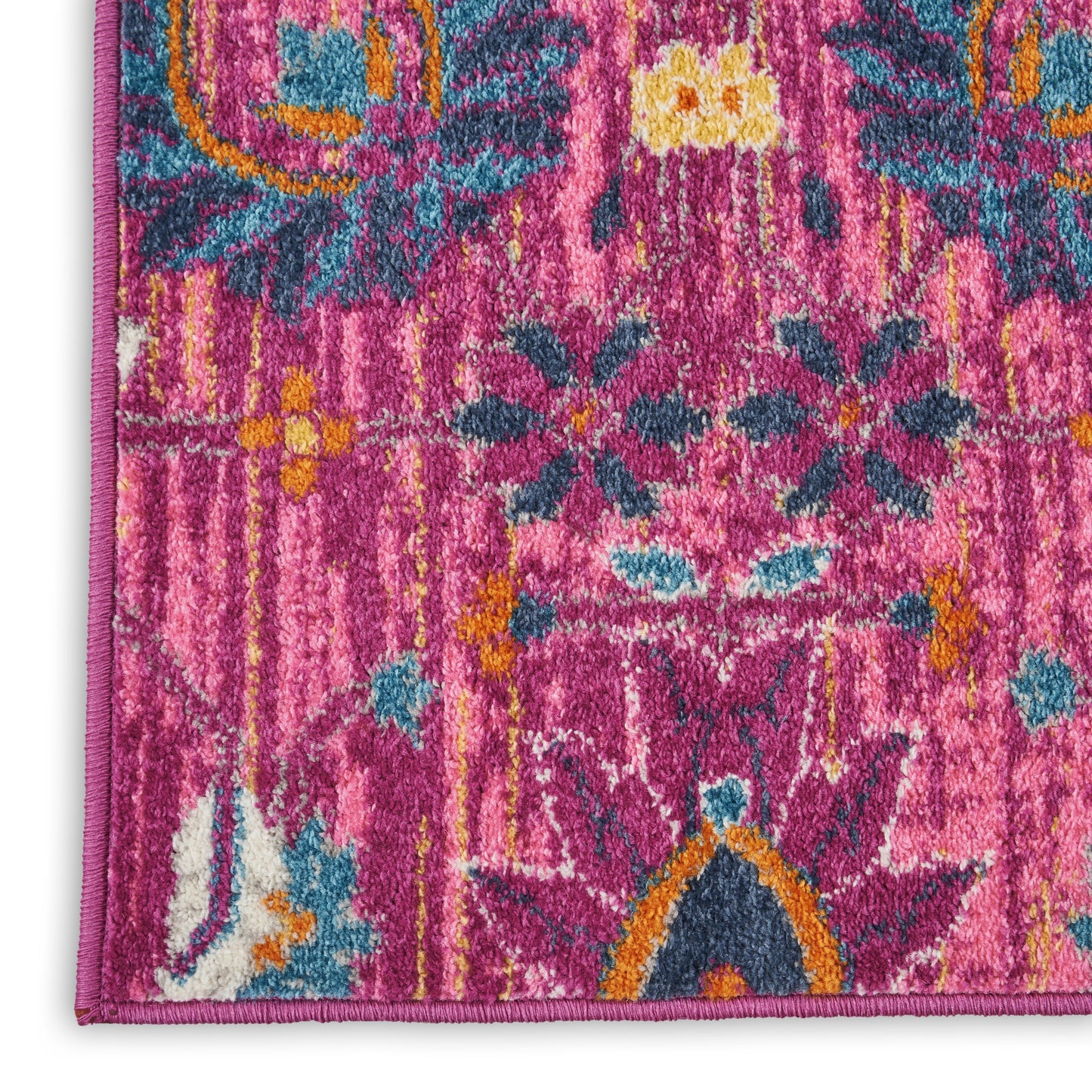 Nourison Passion 2'2" x 7'6" Fuchsia Bohemian Indoor Rug