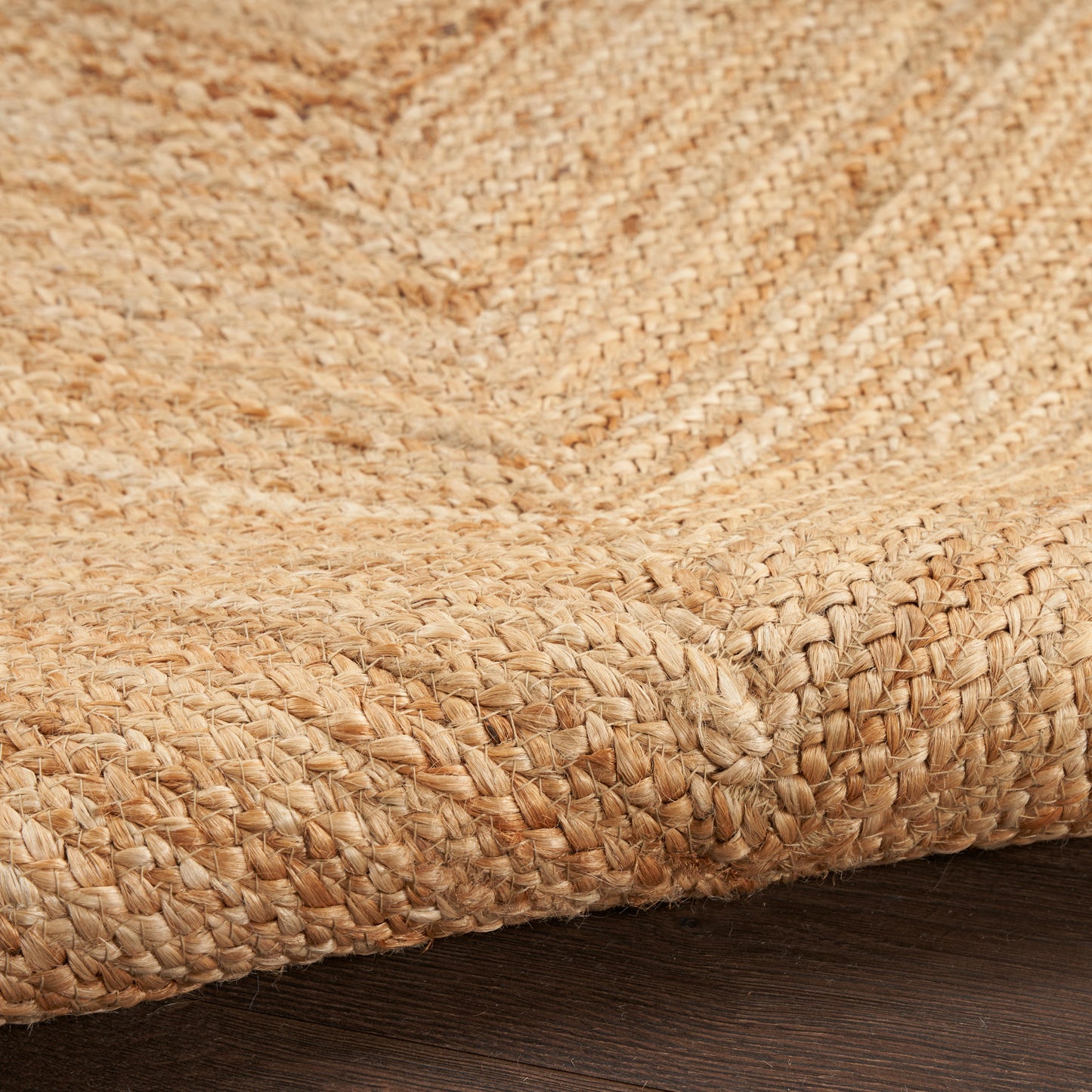 Nourison Natural Jute 4' x 6' Natural Farmhouse Indoor Rug