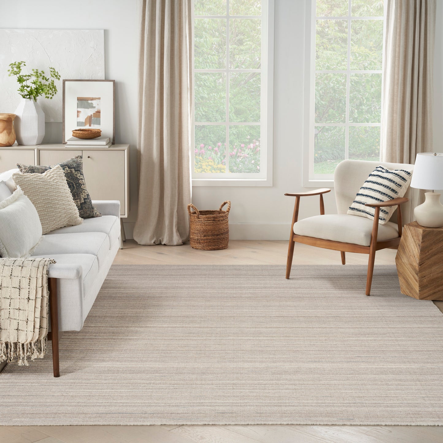 Nourison Interweave 10' x 14' Grey Modern Indoor Rug