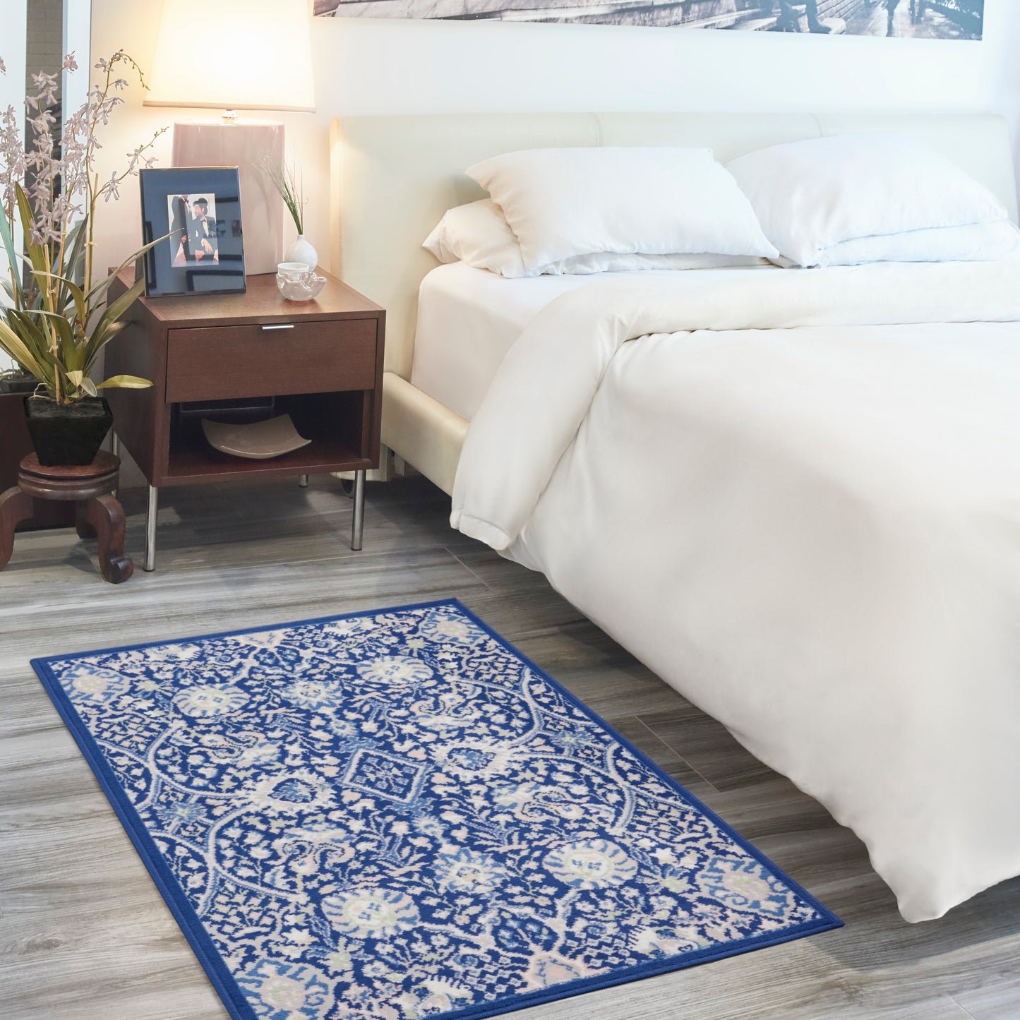 Nourison Whimsicle 3' x 5' Navy Multicolor Farmhouse Indoor Rug