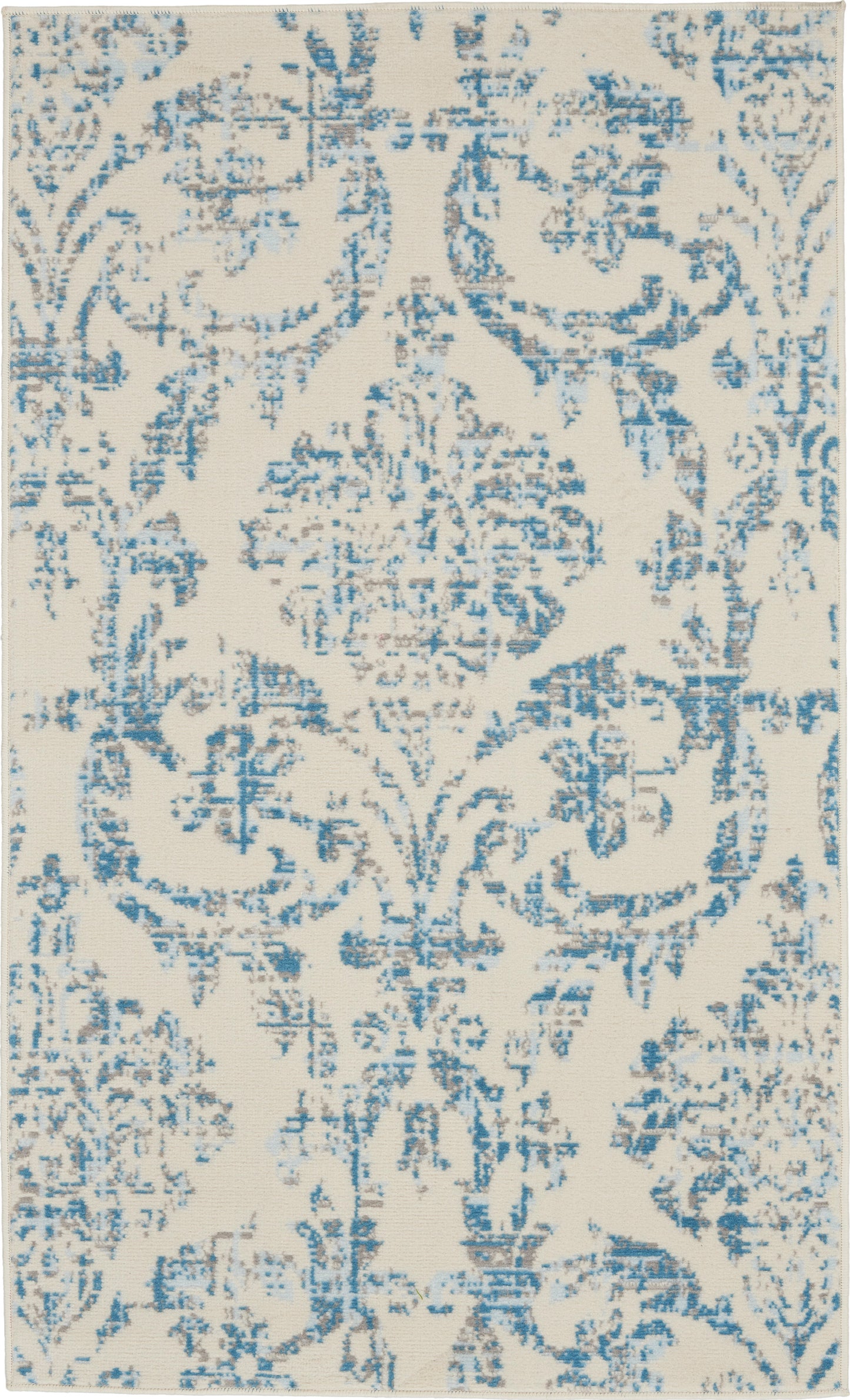 Nourison Jubilant 3' x 5' Ivory Blue Vintage Indoor Rug