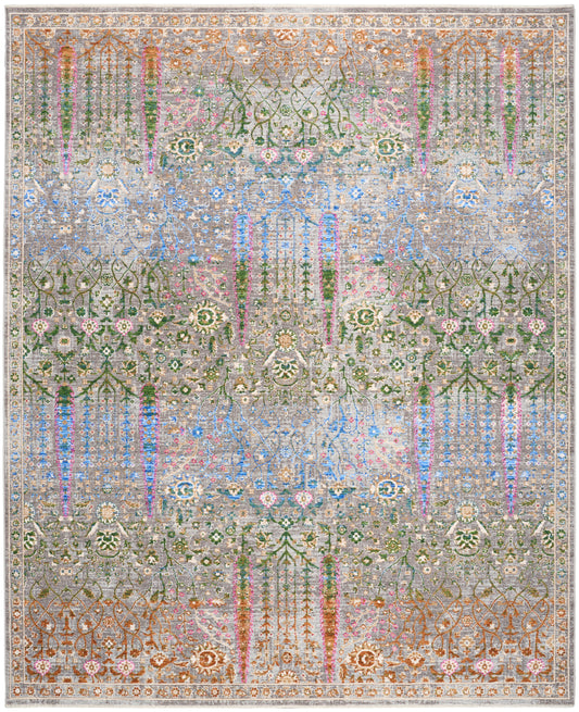 Nourison Vintage Harmony 8'10" x 11'2" Blue Multicolor Bohemian Indoor Rug