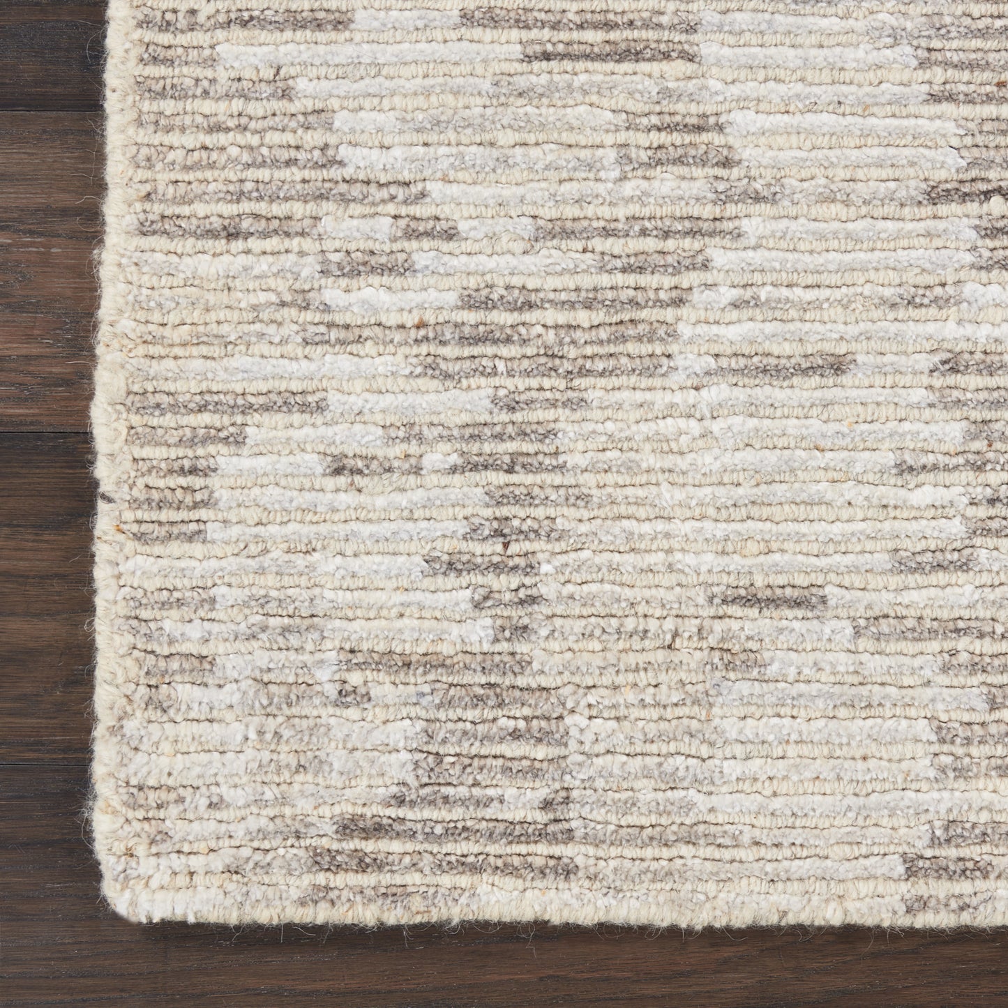 Nourison Ellora 7'9" x 9'9" Ivory Grey Modern Indoor Rug