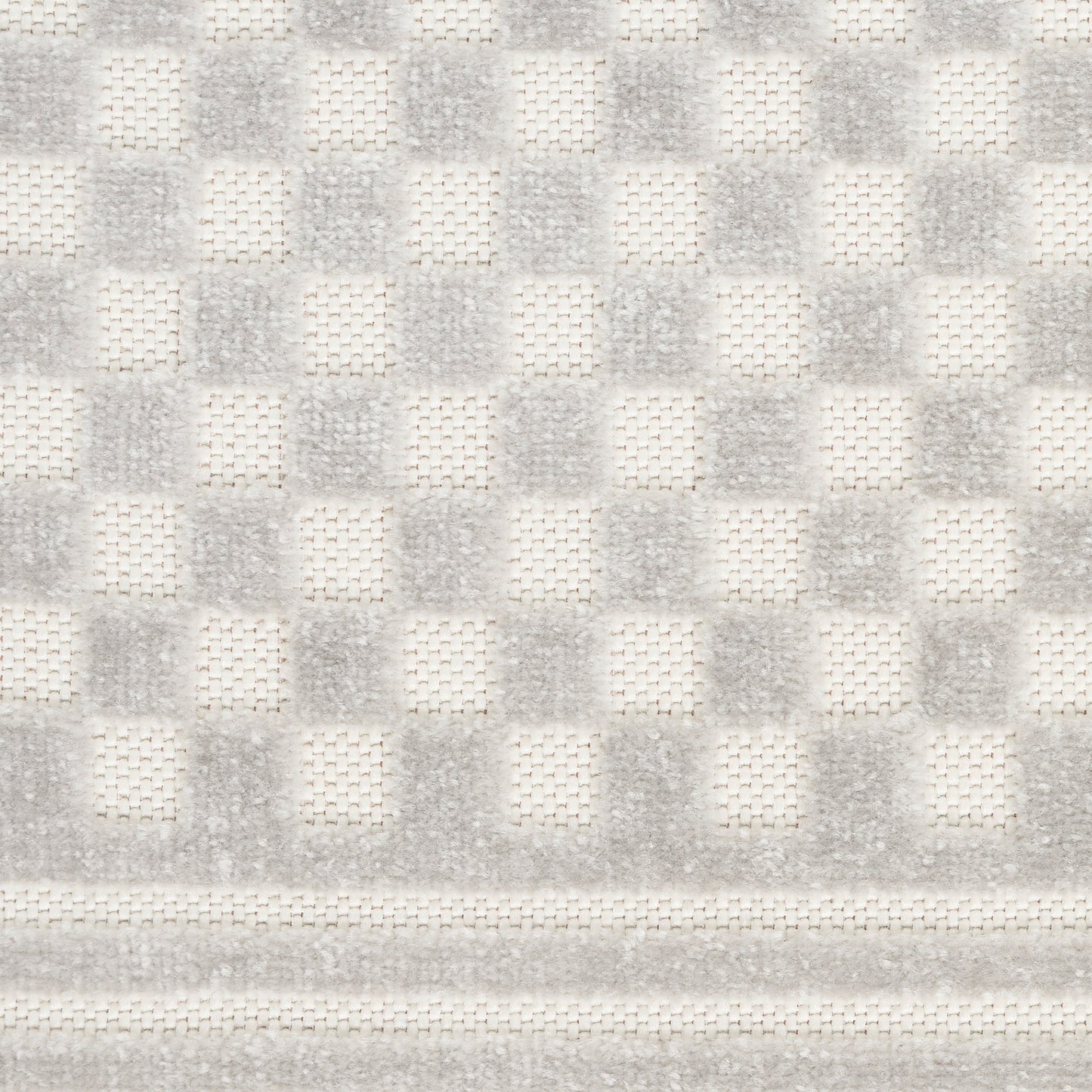 Nourison Care Free 5'3" x 7' Light Grey Modern Indoor Rug