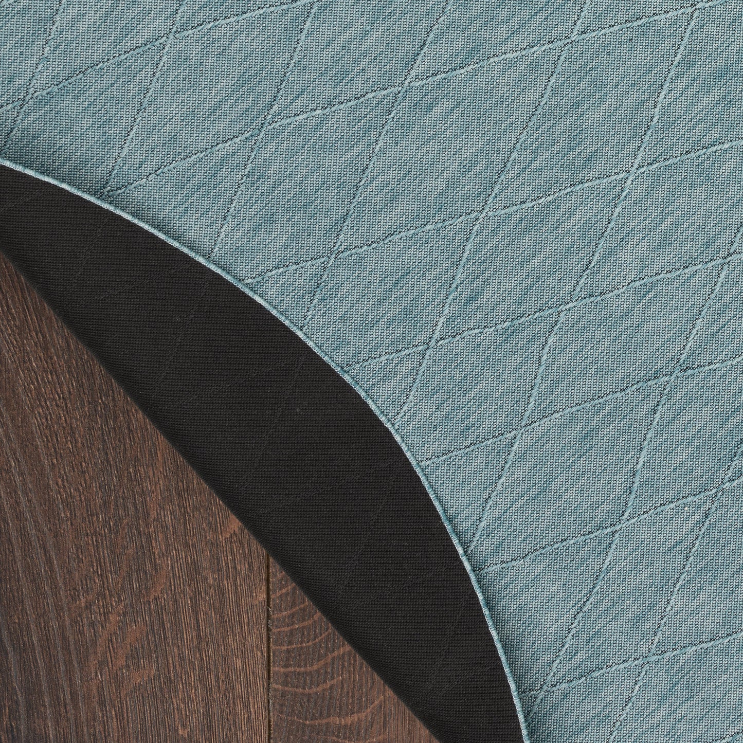 Nourison Washable Solutions 8' x Round Aqua Modern Rug
