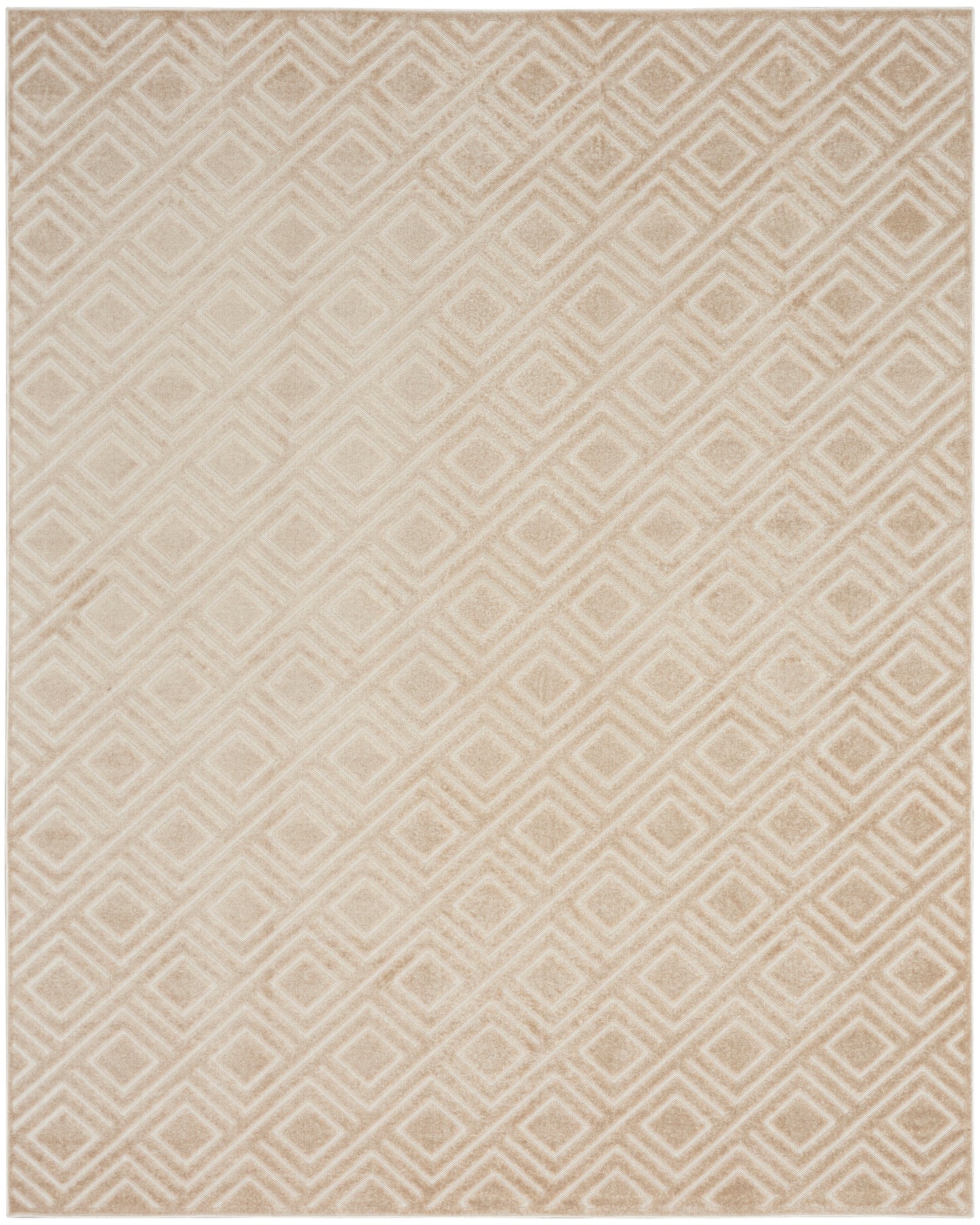 Nourison Care Free 9'2" x 12' Beige Modern Indoor Rug