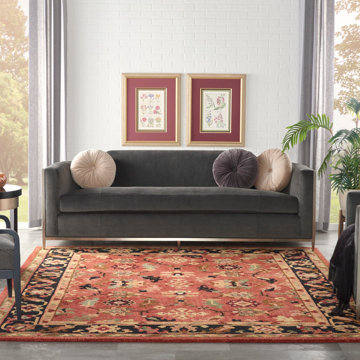 Nourison Tahoe 7'9" x 9'9" Rust Traditional Indoor Rug