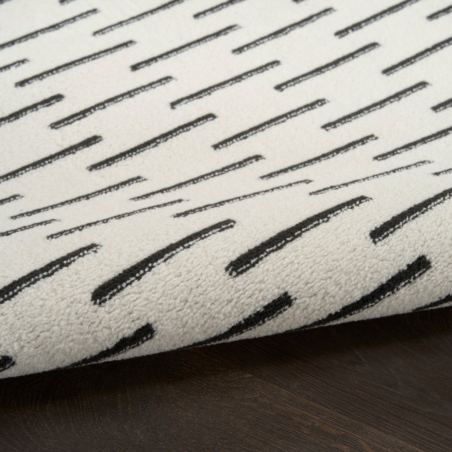 Nourison Nordic 5' x 7' Ivory Black Scandinavian Indoor Rug