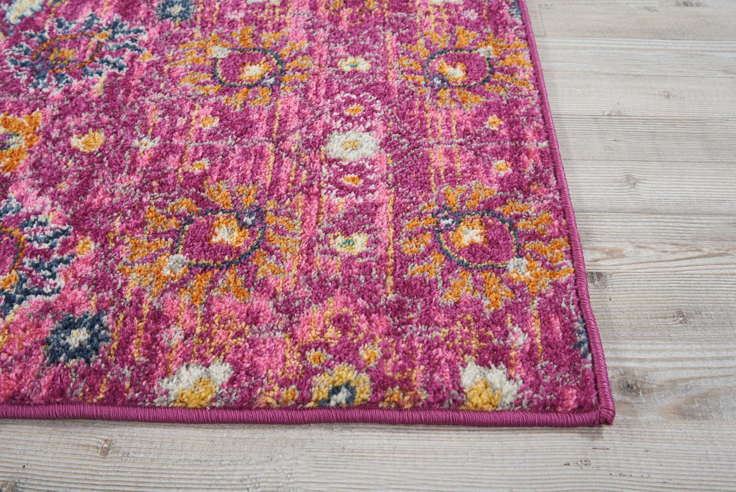 Nourison Passion 1'10" x 6' Fuchsia Bohemian Indoor Rug