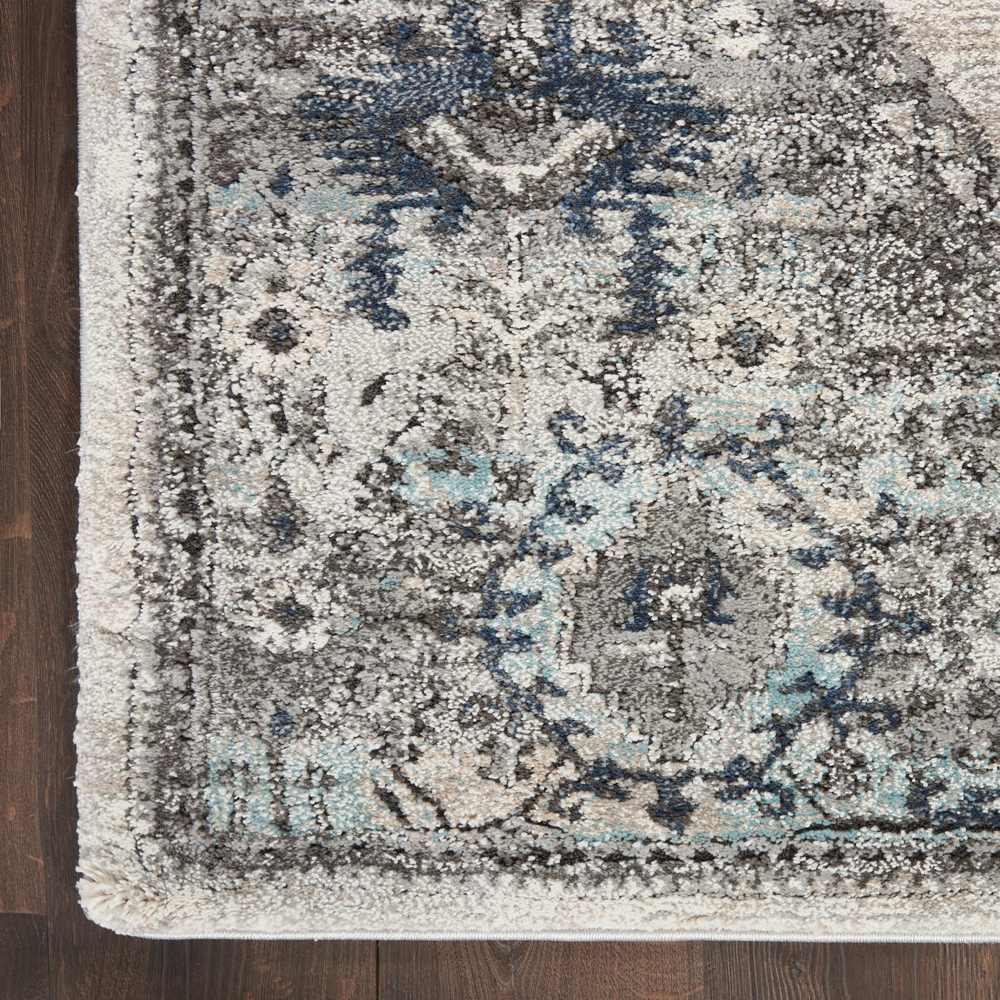 Nourison American Manor 7'10" x 9'10" Grey Farmhouse Indoor Rug