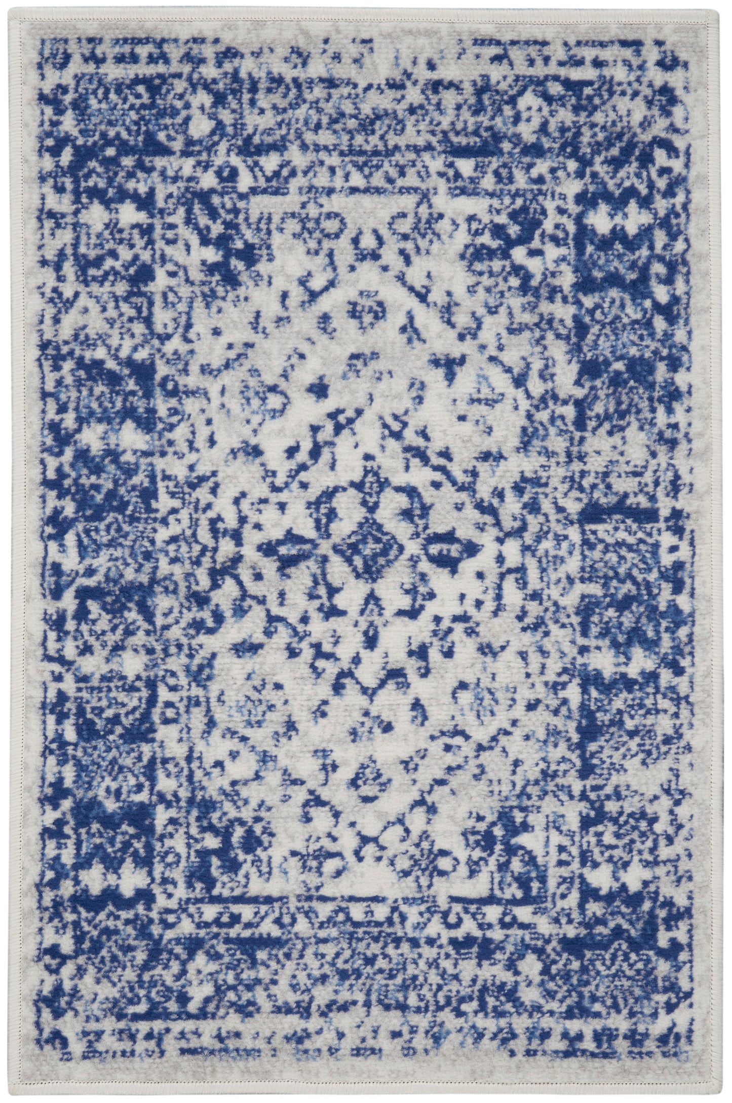 Nourison Whimsicle 2' x 3' Ivory Navy Farmhouse Indoor Rug