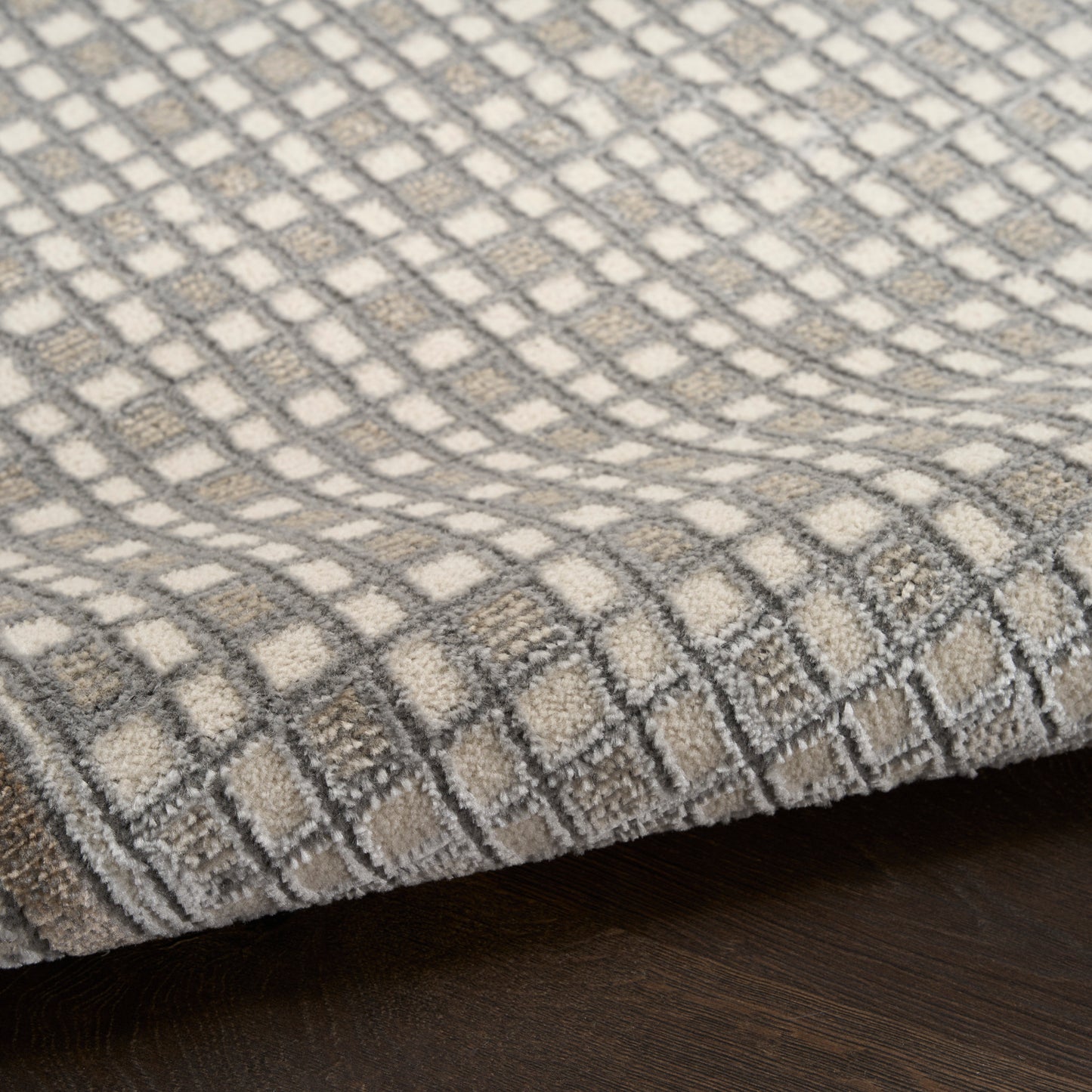 Nourison Nordic 8' x 10' Ivory Grey Modern Indoor Rug