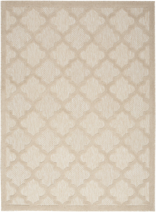 Nourison Easy Care 4' x 6' Cream Modern Rug