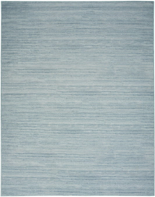 Nourison Washable Essentials 7'10" x 9'10" Aqua Modern Indoor Rug