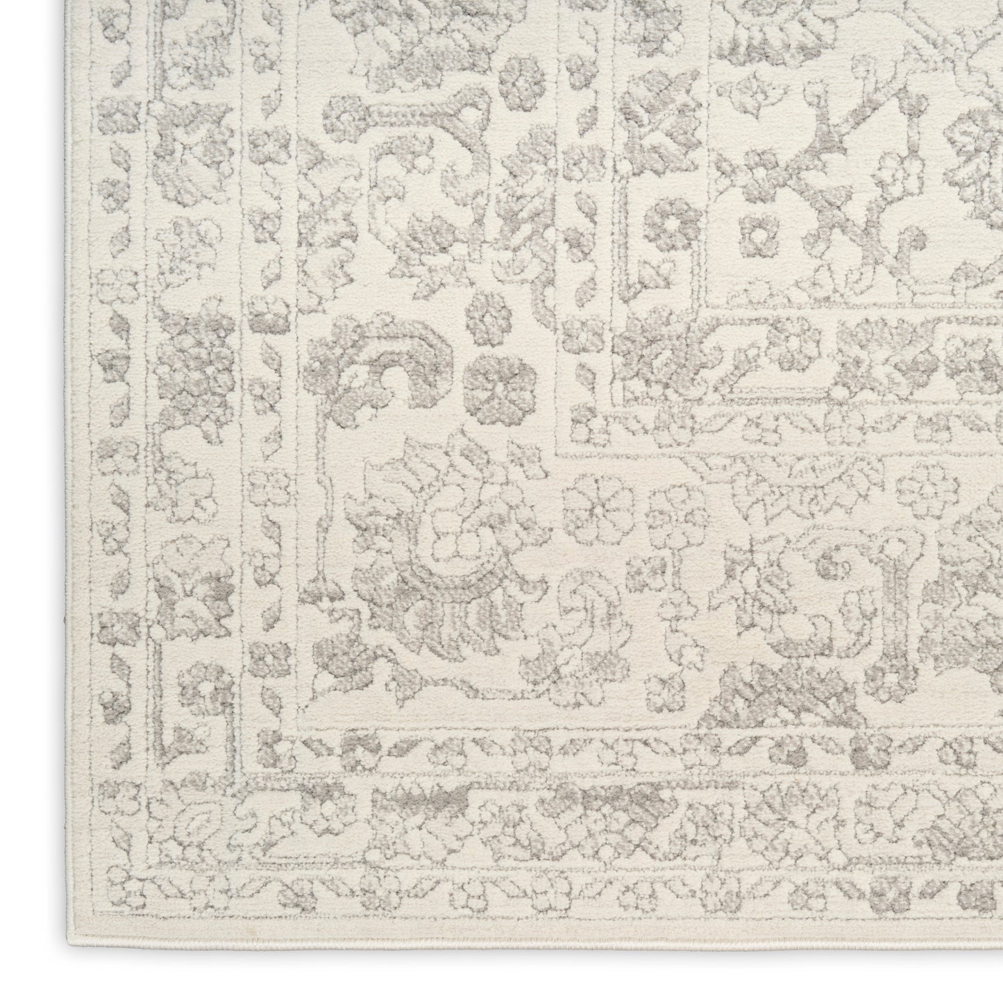 Nourison Grace 5'3" x 7'3" Grey Vintage Indoor Rug