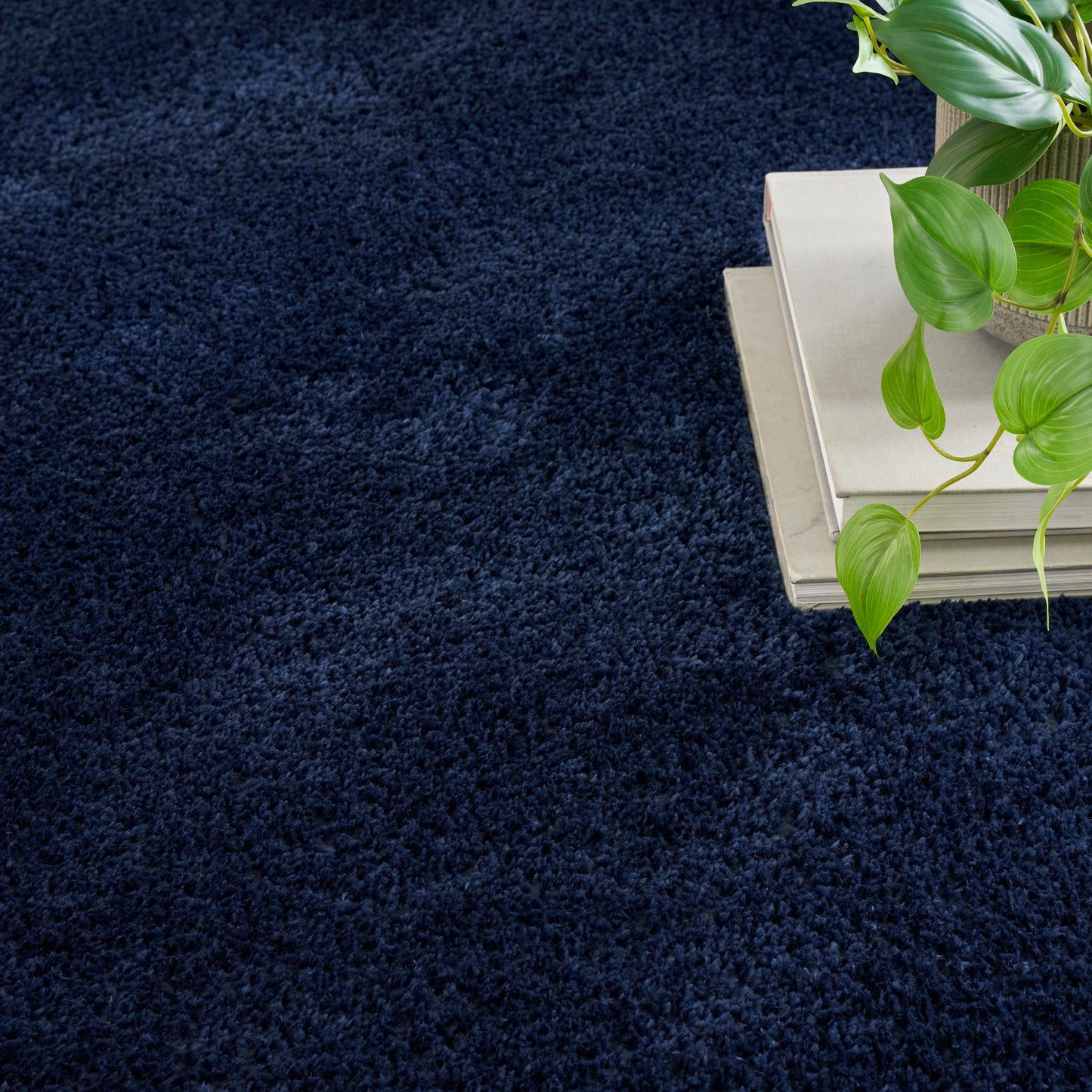 Nourison Pacific Shag 5'3" x 7'3" Navy Shag Indoor Rug