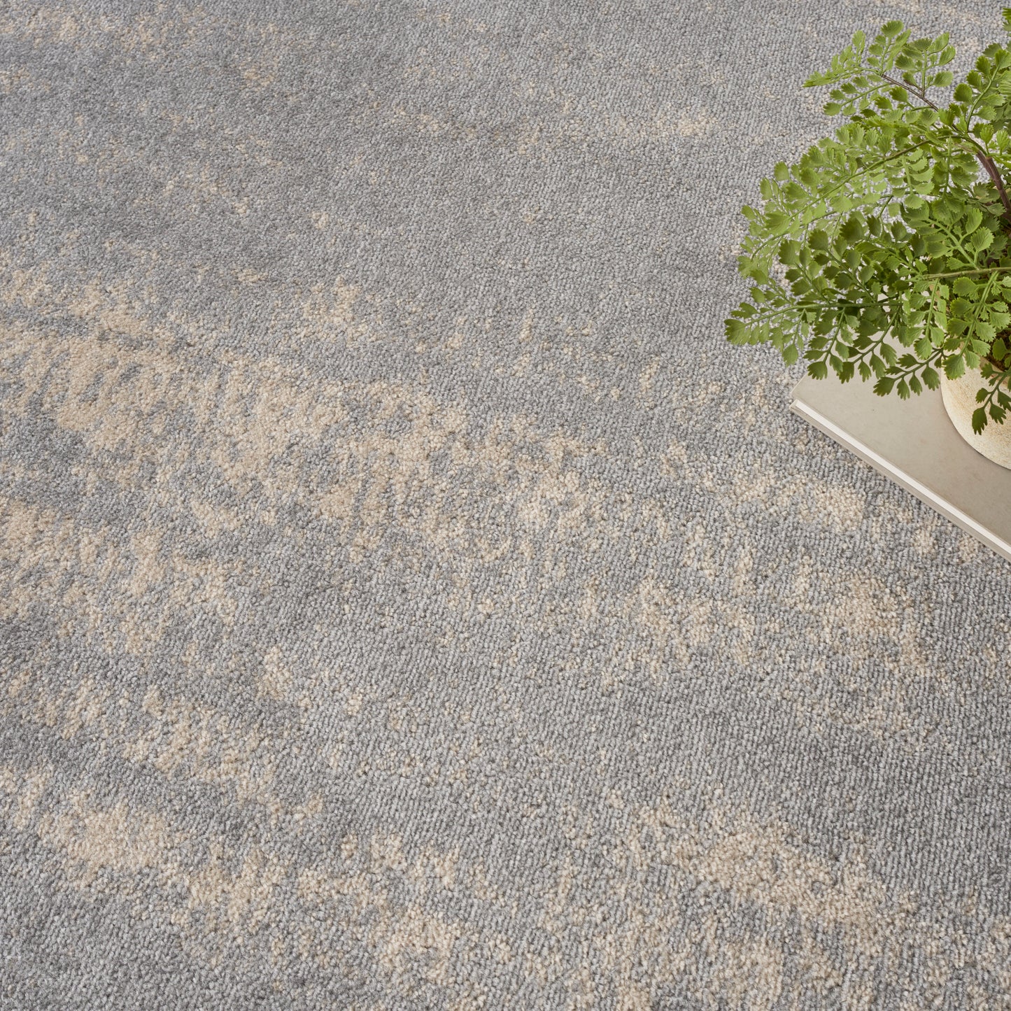 Nourison Nourison Essentials 5' x Square Grey Beige Modern Rug