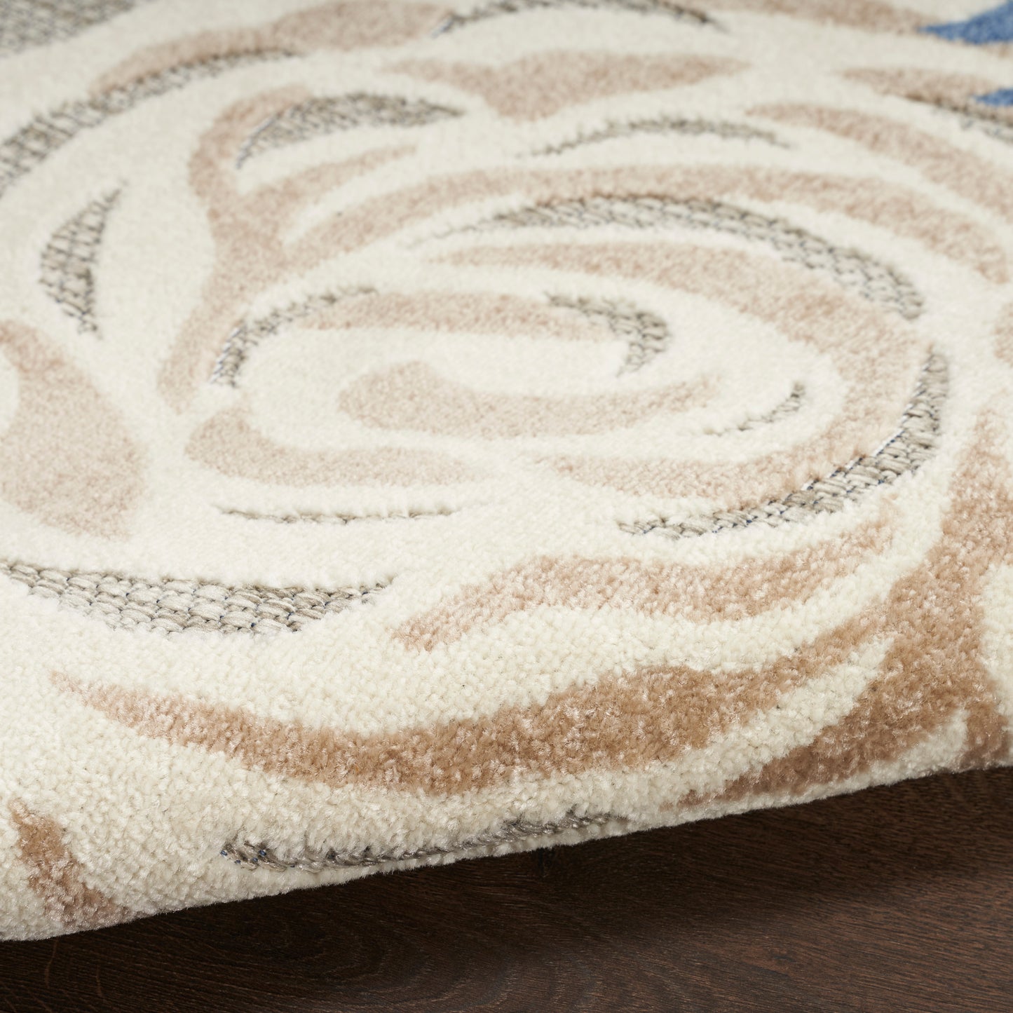 Nourison Aloha 9' x 12' Blue Grey Contemporary Rug