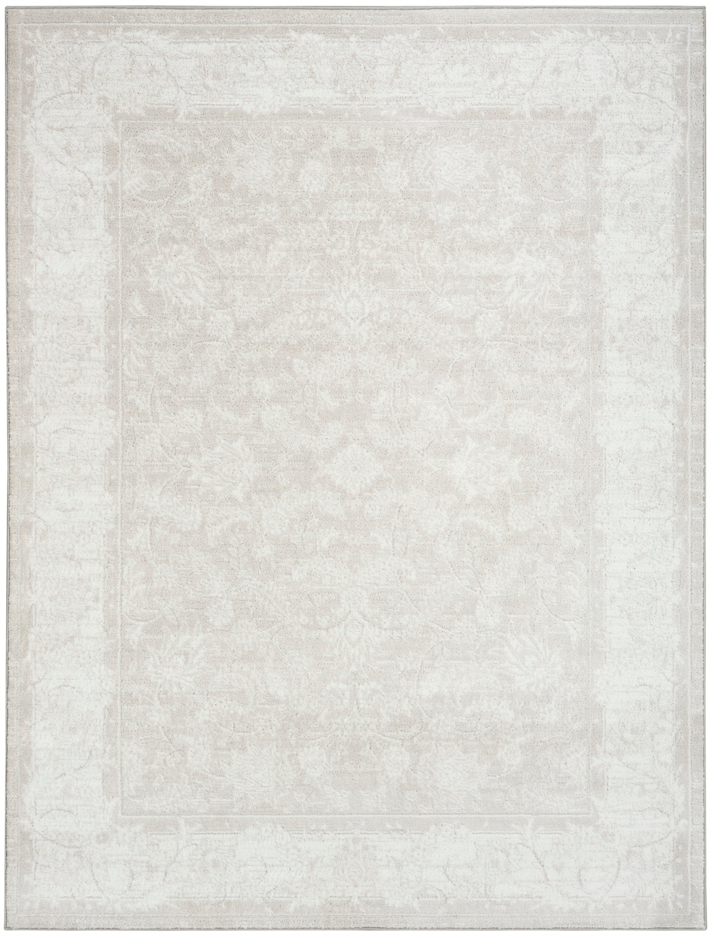 Nourison Dekor 5'3" x 7' Light Grey Vintage Indoor Rug