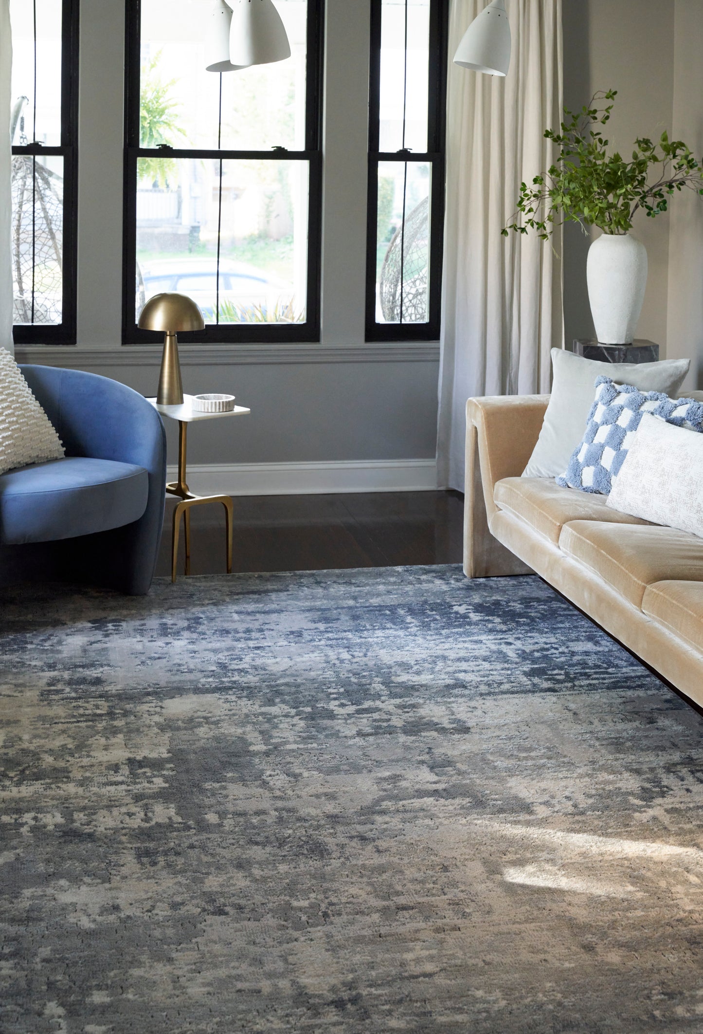 Nourison Quarry 8'10" x 11'10" Grey Beige Modern Indoor Rug