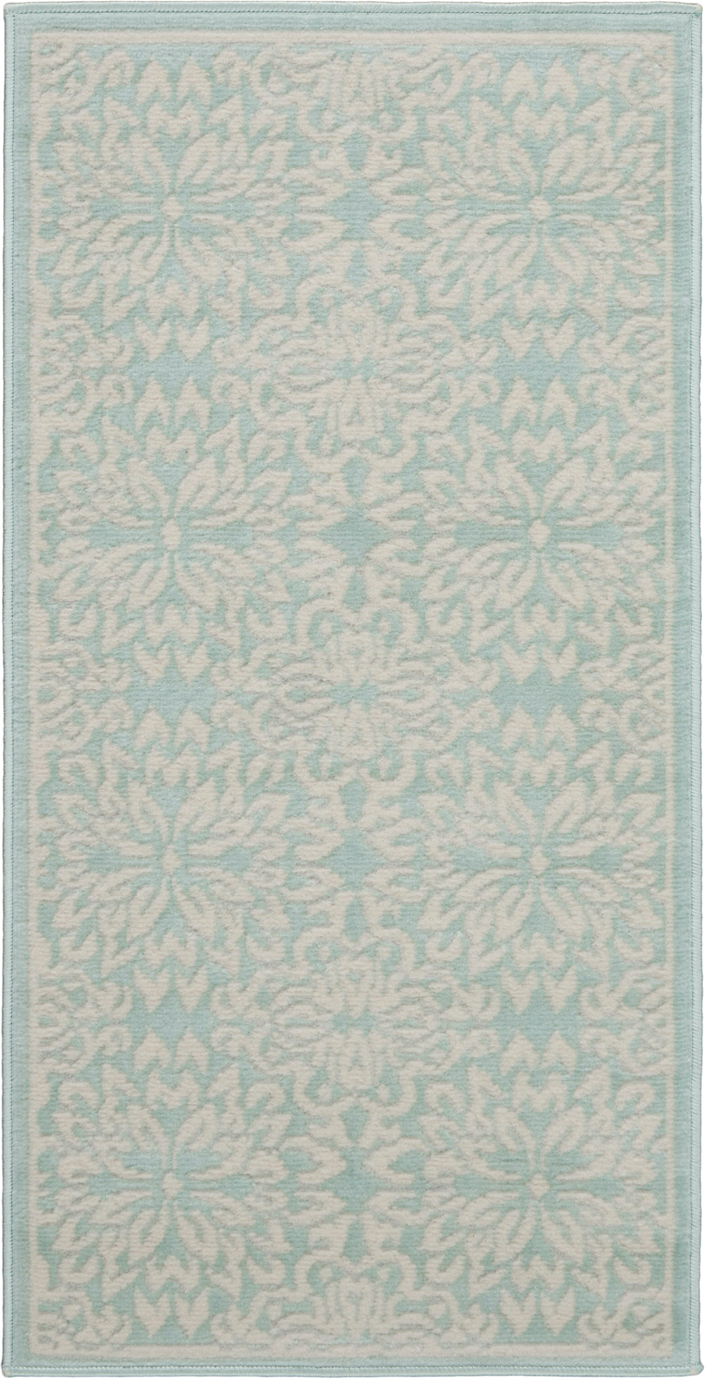 Nourison Jubilant 2' x 4' Ivory Green Farmhouse Indoor Rug