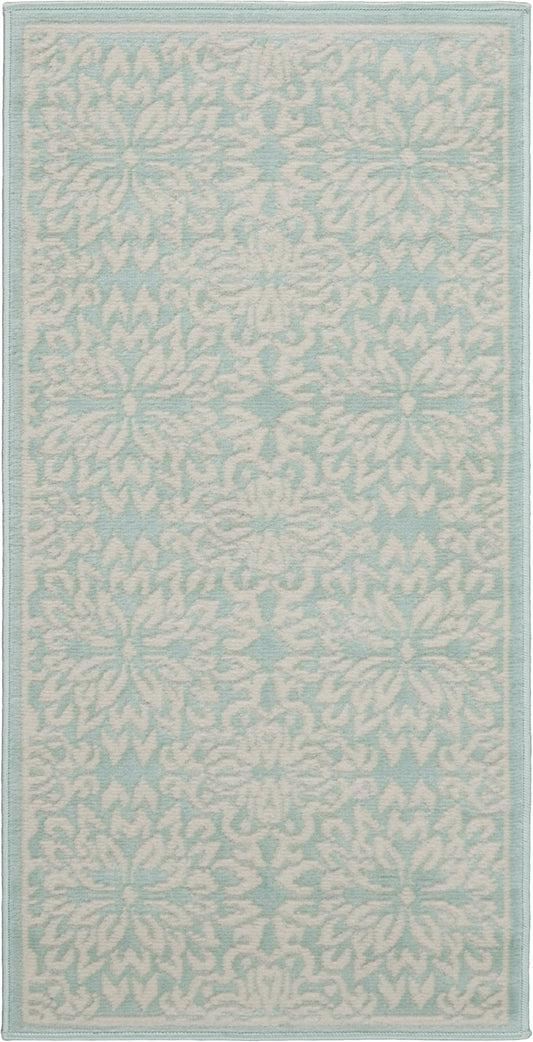 Nourison Jubilant 2' x 4' Ivory Green Farmhouse Indoor Rug