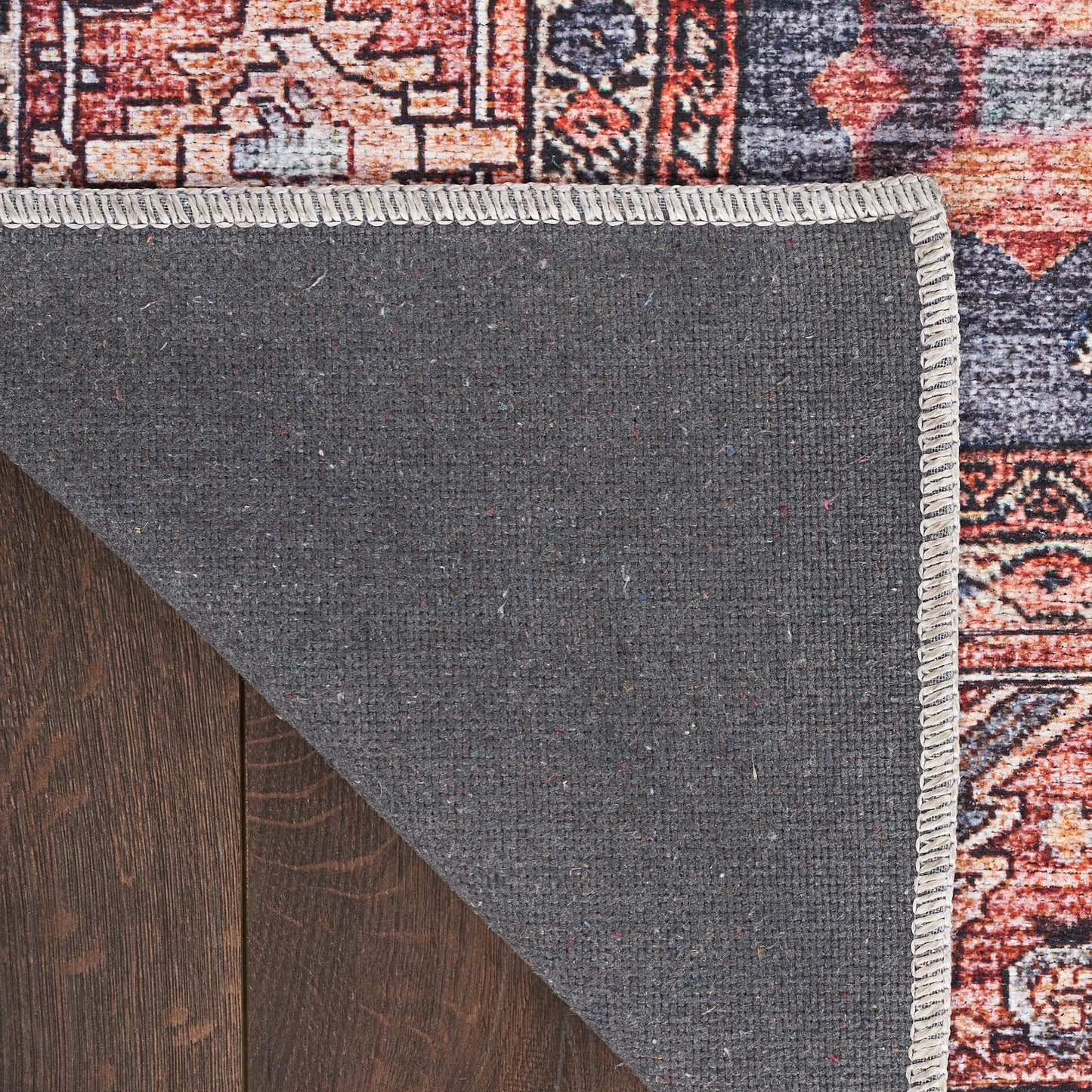 Nourison Grand Washables 9'2" x 12' Navy Brick Vintage Indoor Rug