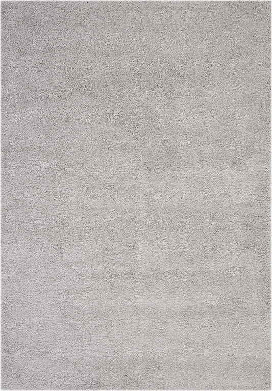 Nourison Malibu Shag 6'7" x 9'6" Silver Grey Shag Indoor Rug
