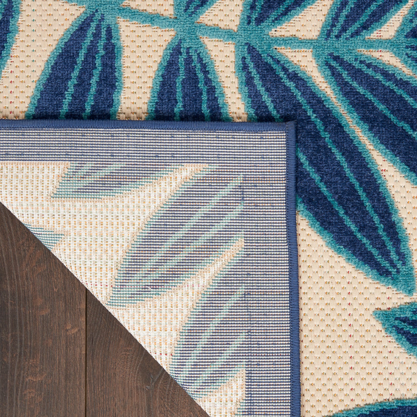 Nourison Aloha 2'8" x 4' Navy Tropical Rug