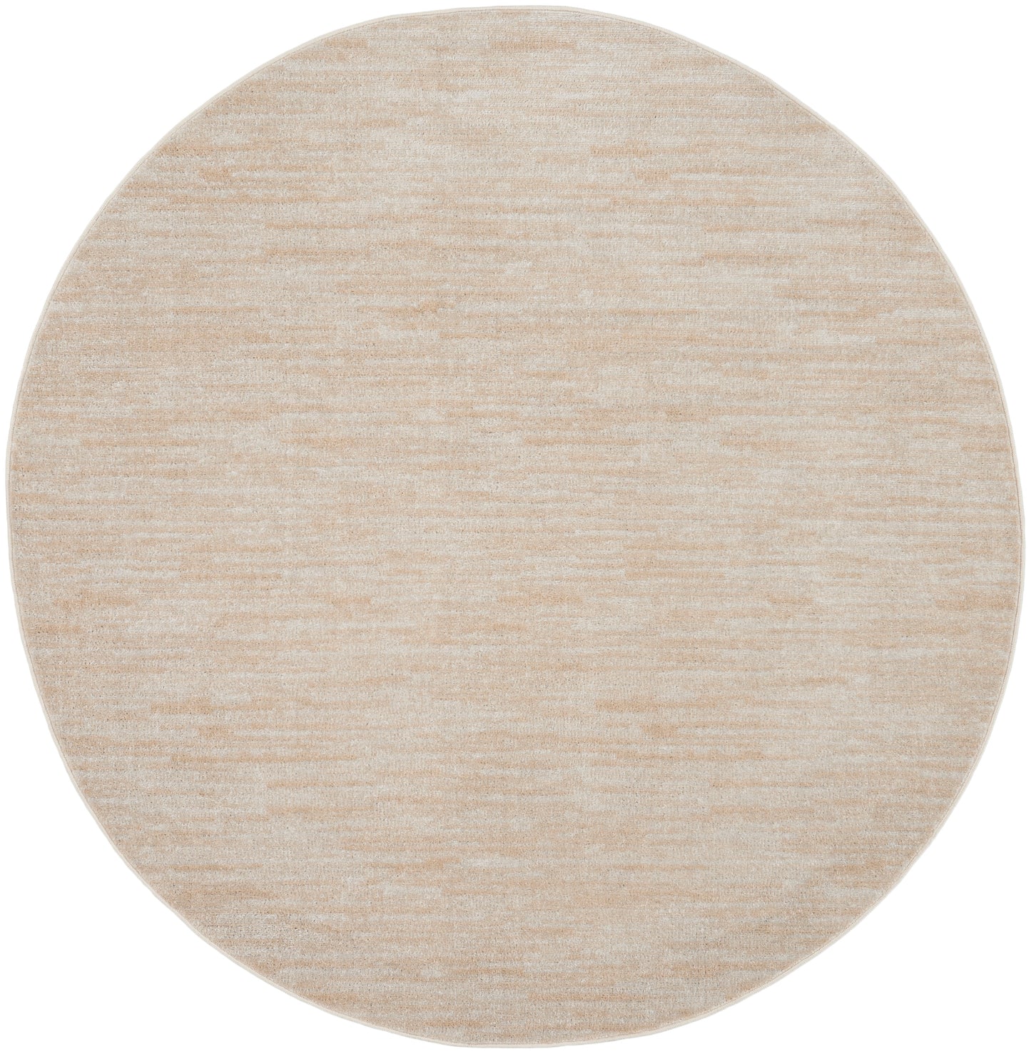 Nourison Nourison Essentials 6' x Round Ivory Beige Outdoor Rug
