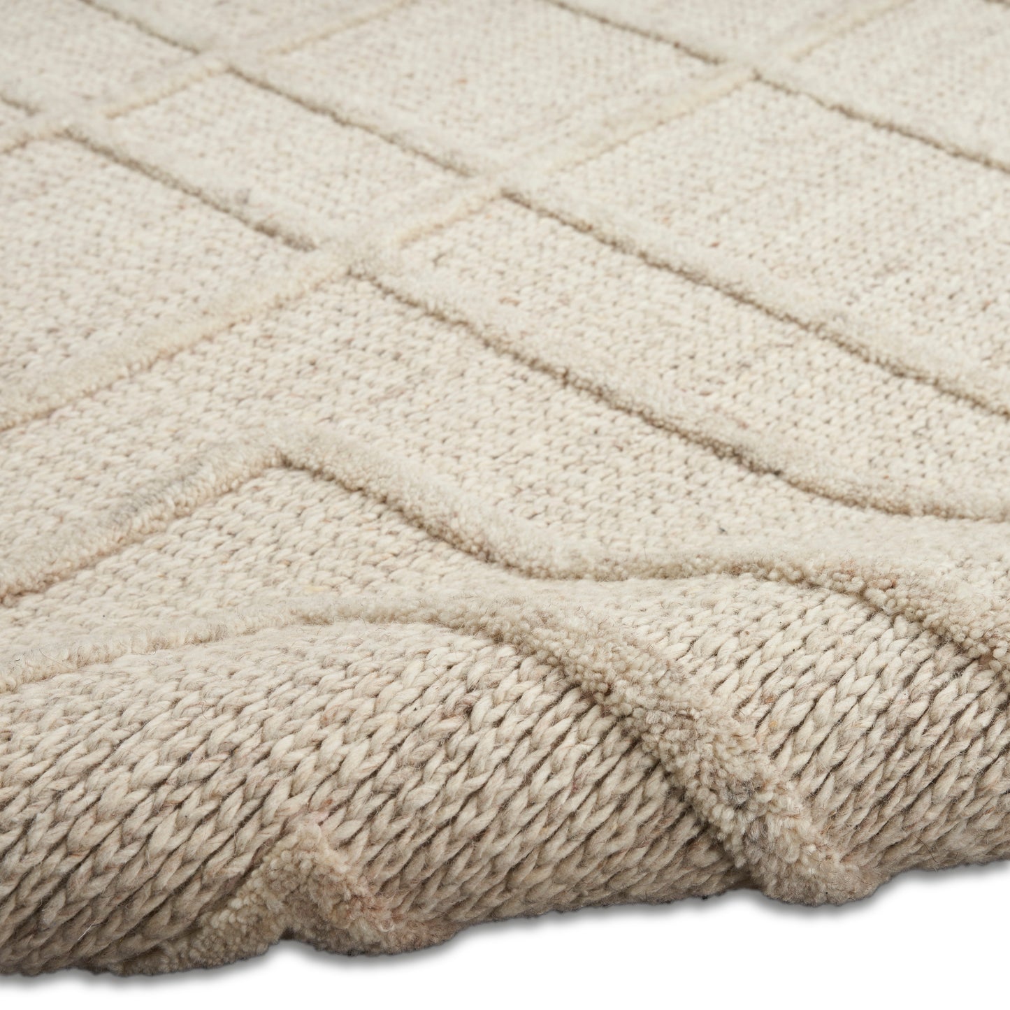 Calvin Klein CK045 Impressions 5'3" x 7'3" Sand Modern Indoor Rug