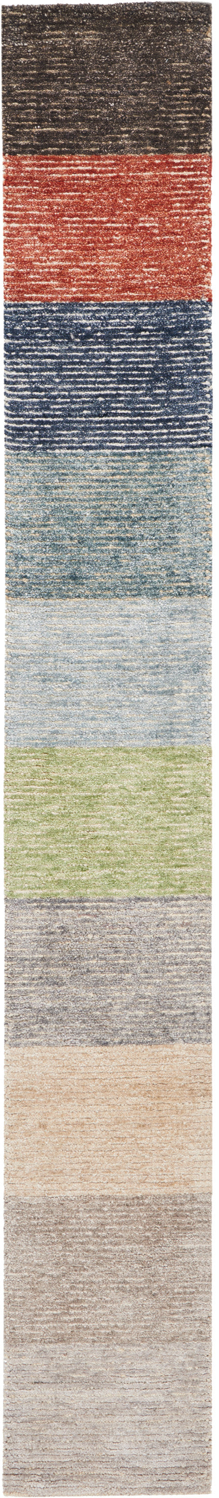 Nourison Weston 1' x 7'6" Blanket Modern Indoor Rug
