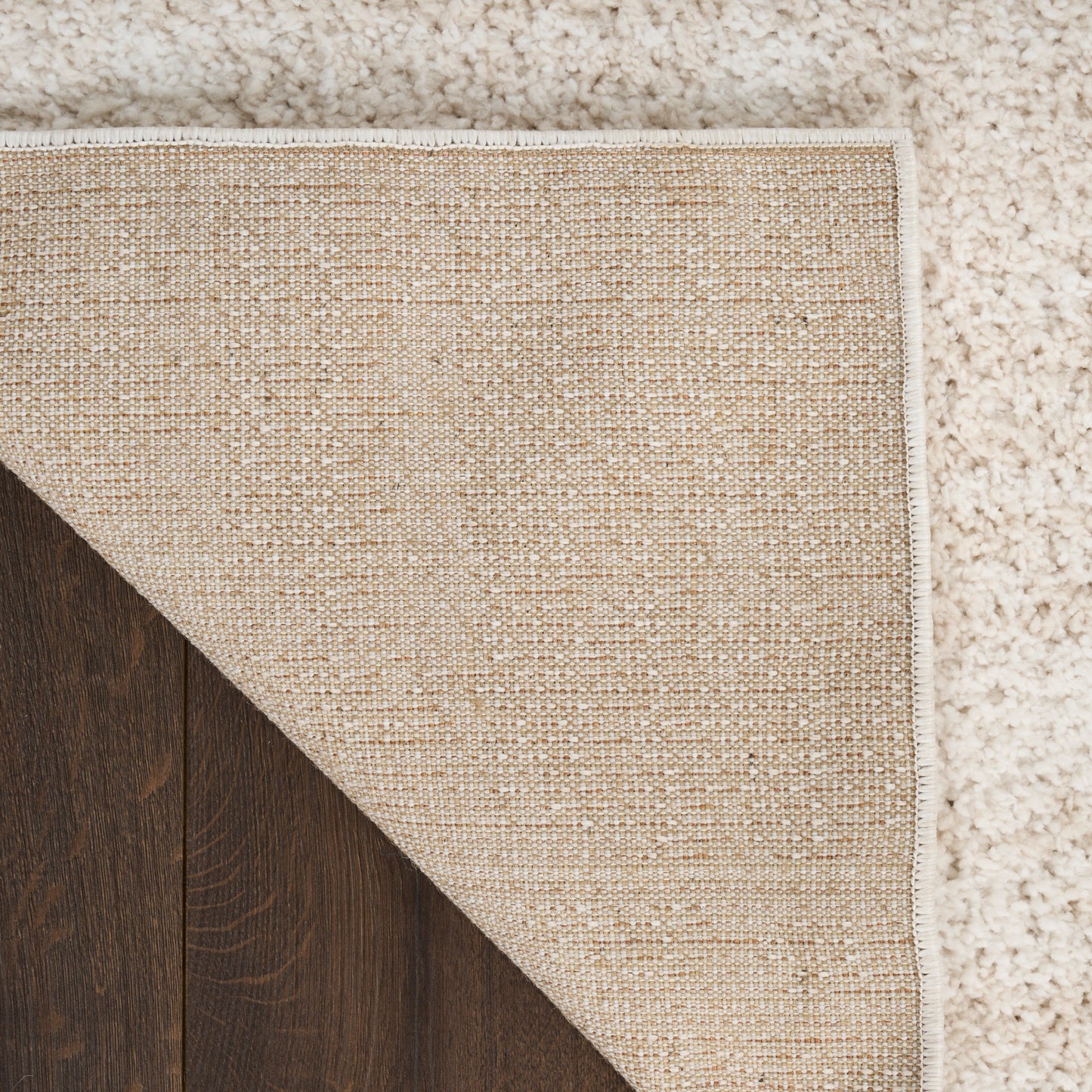 Nourison Modern Shag 5'3" x 7' Ivory Beige Modern Indoor Rug