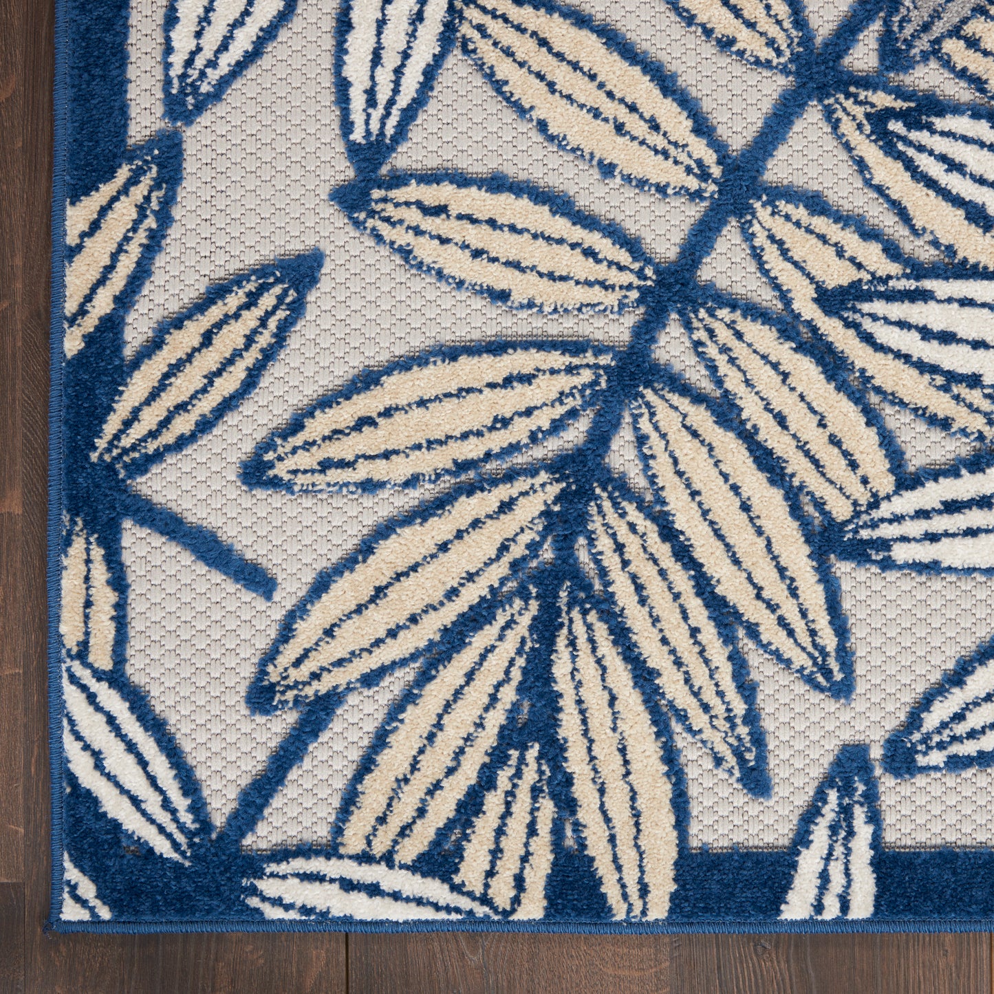 Nourison Aloha 7' x 10' Ivory/Navy Tropical Rug