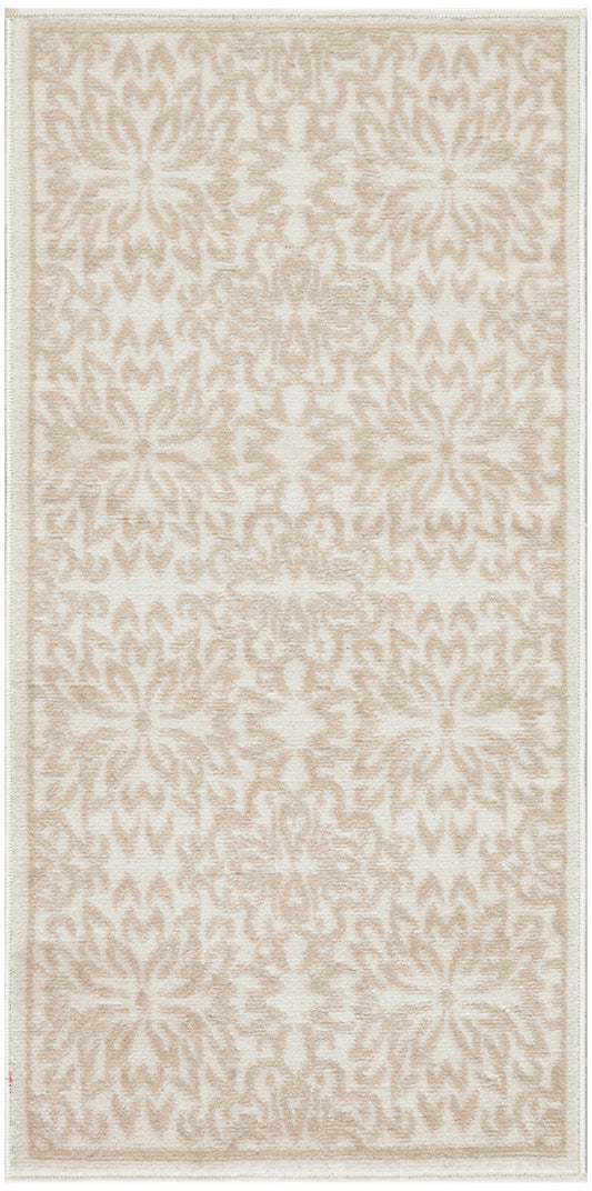 Nourison Jubilant 2' x 4' Ivory Beige Farmhouse Indoor Rug